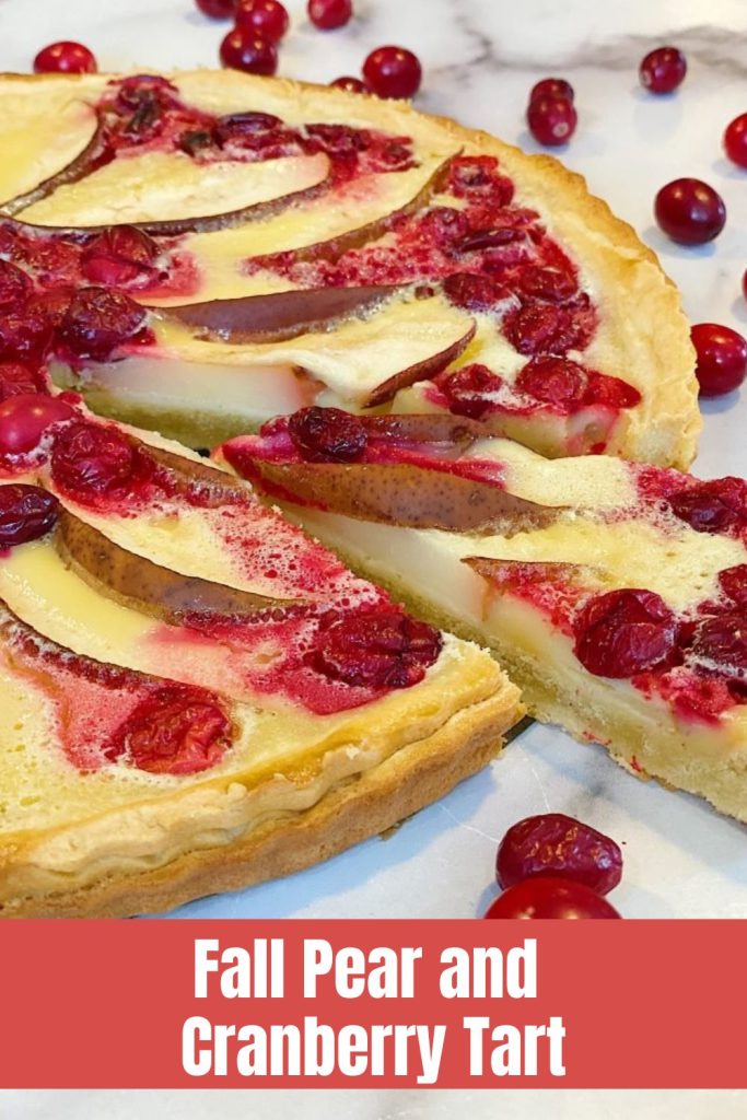 Fall Pear and Cranberry Tart
