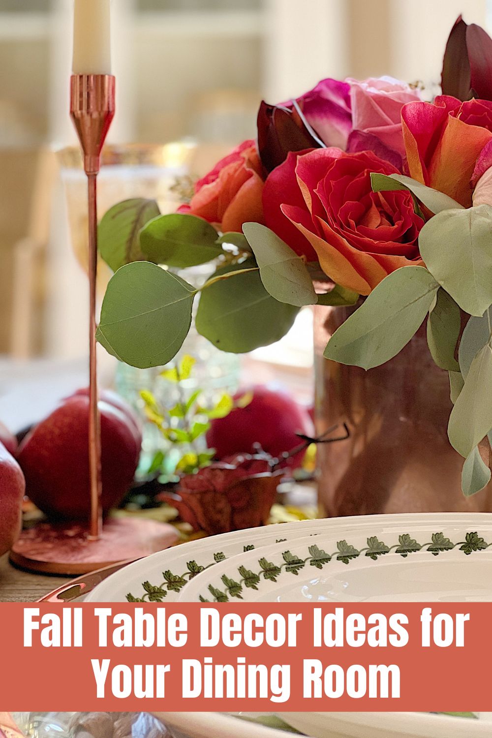I just transformed our dining room from summer to fall. I can't wait to share the fresh and faux fall table decor items I used!