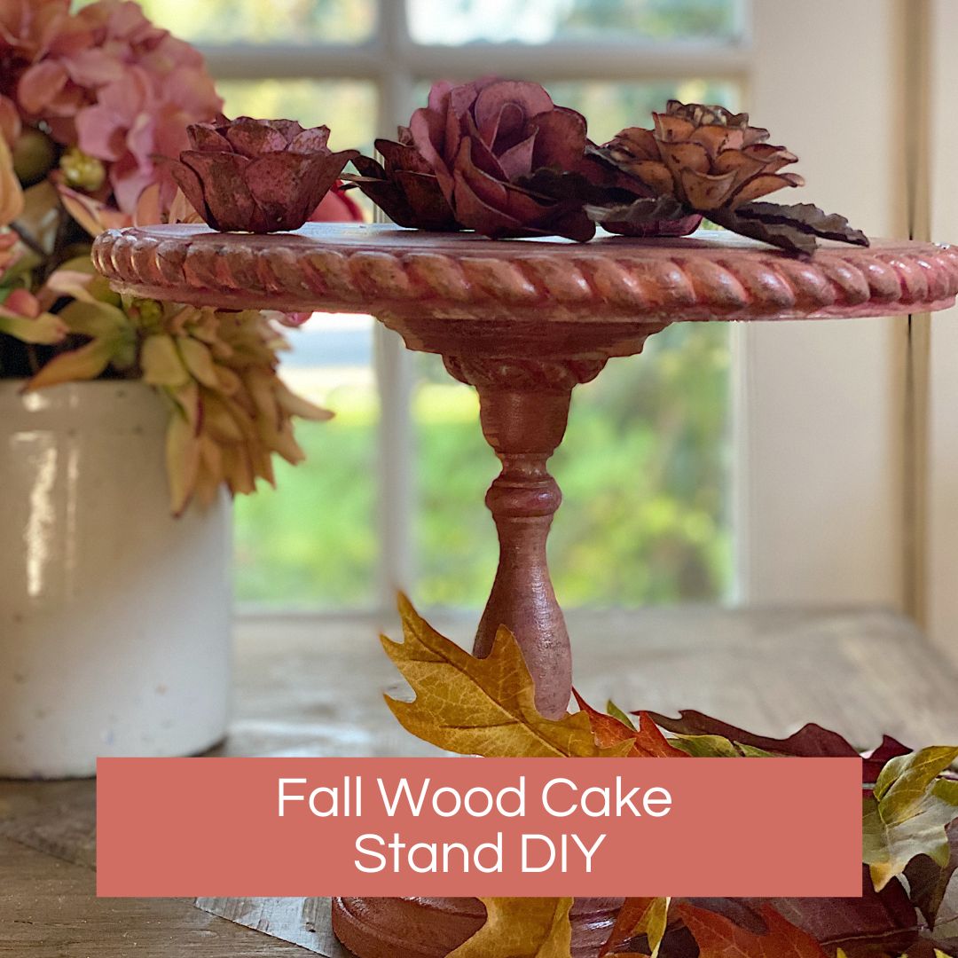 Fall Wood Cake Stand DIY 2