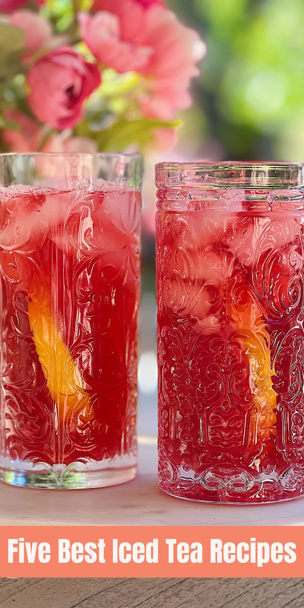 This summer has been hot and I always find a cool glass of iced tea is a perfect way to refresh. Here are my five best iced tea recipes.