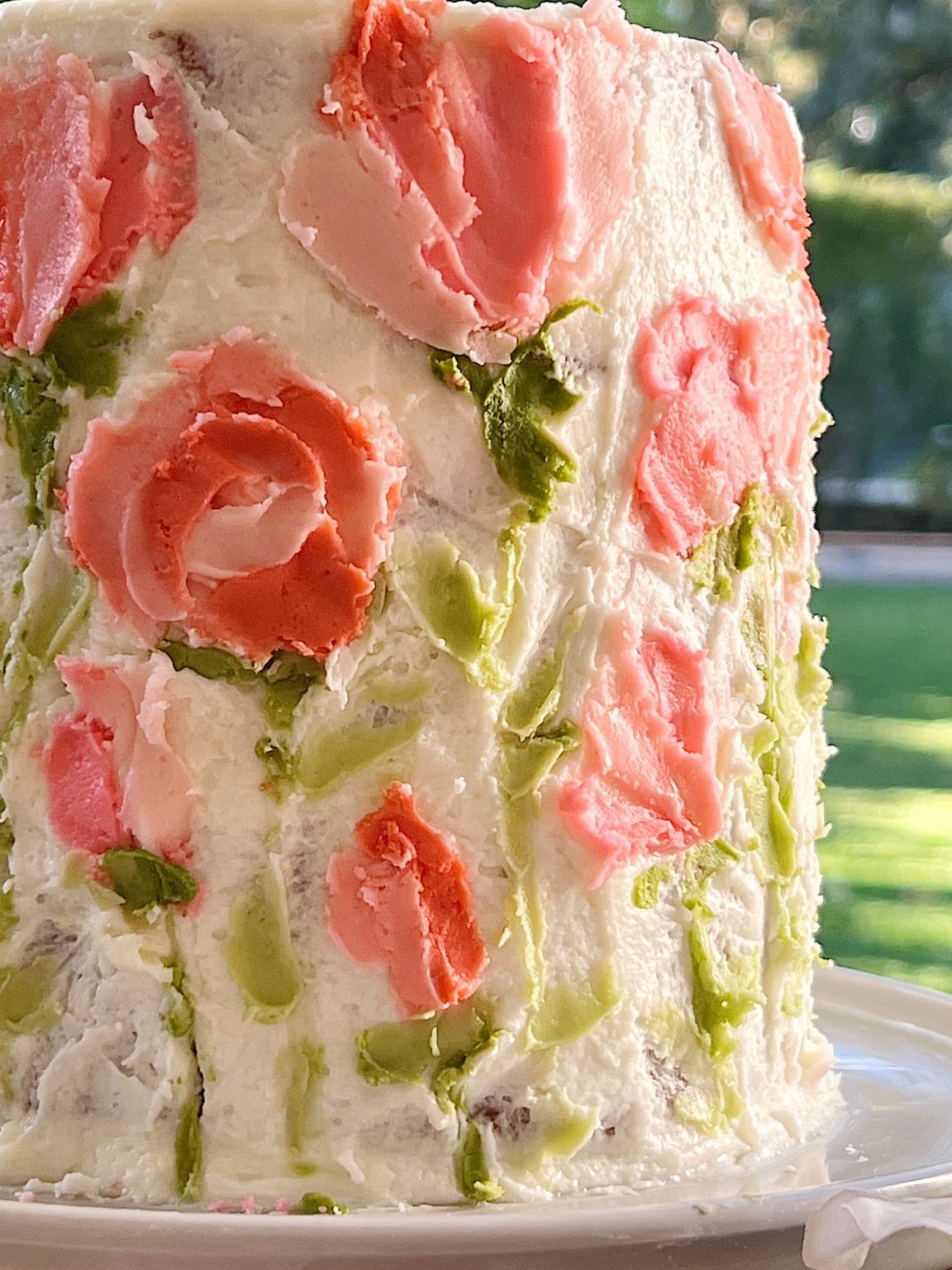 How To Make A Palette Knife Flower Cake My 100 Year Old Home