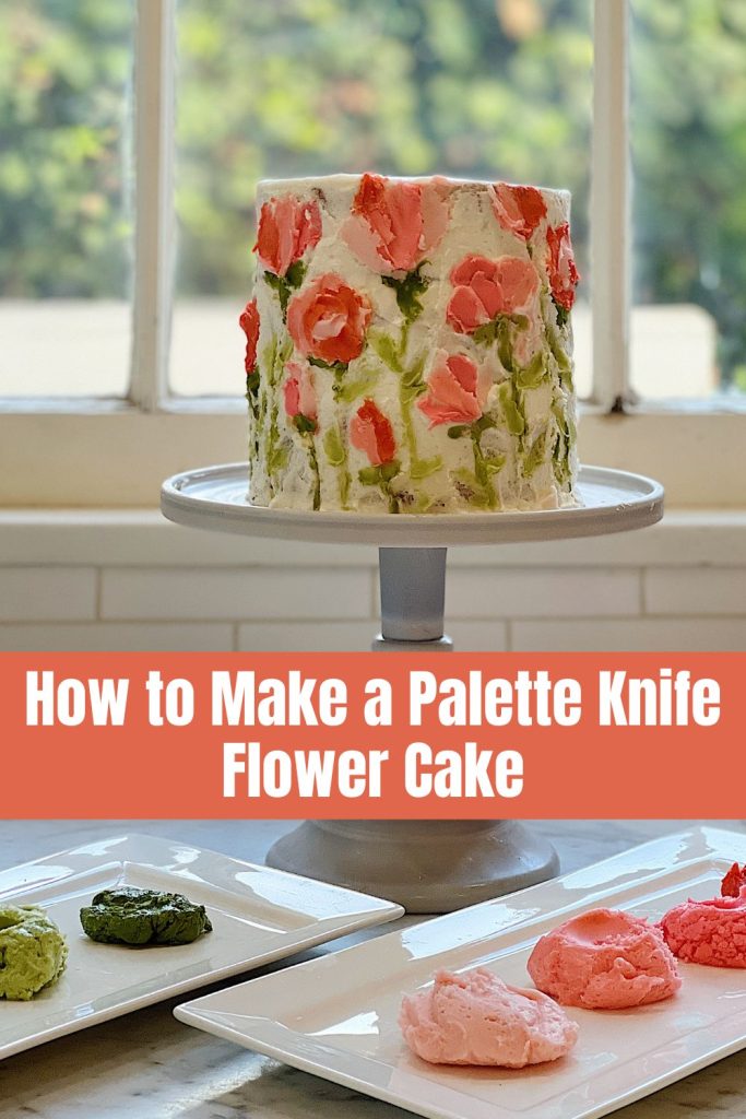 How to Make a Palette Knife Flower Cake (1)