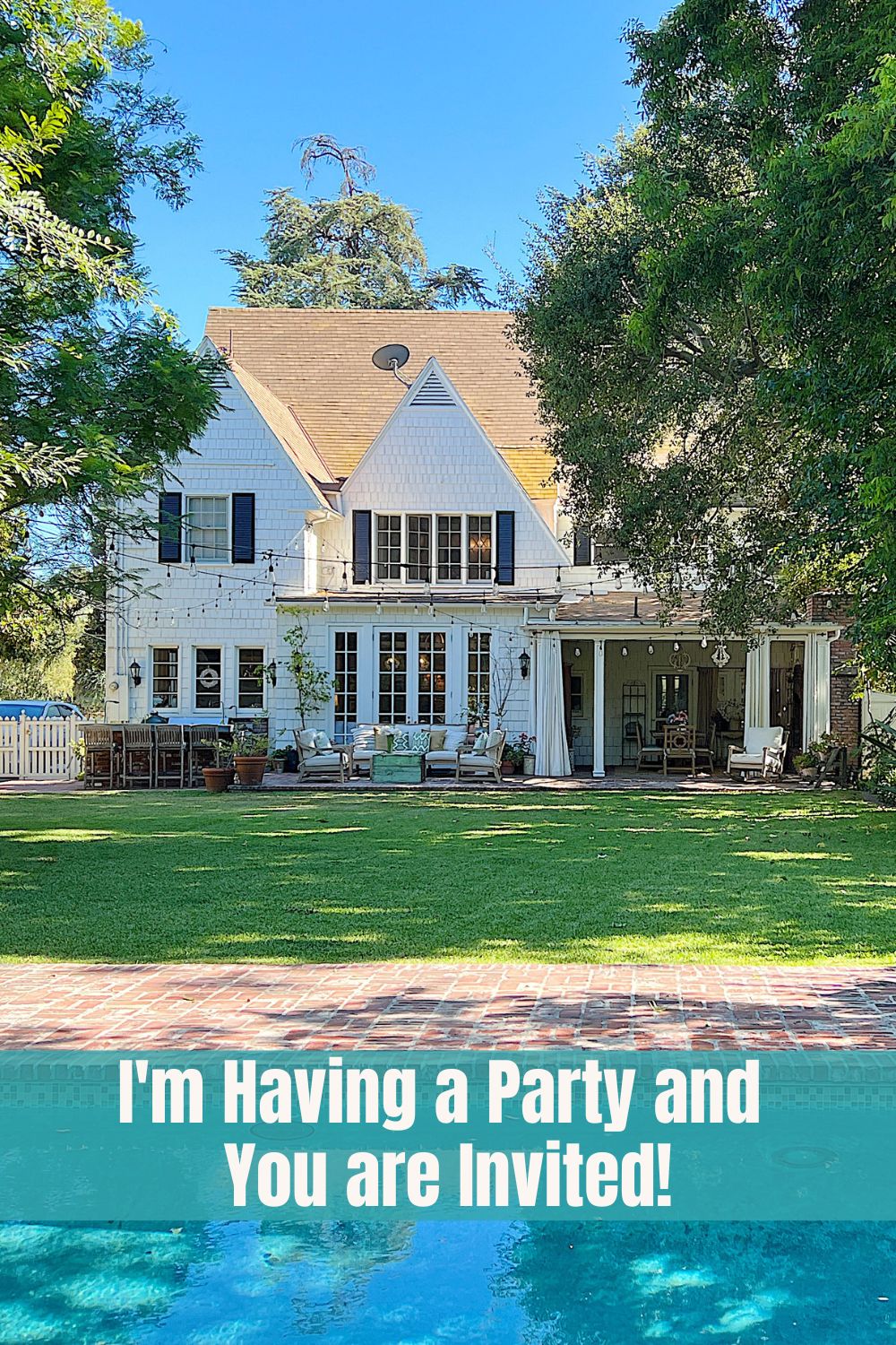 I'm so excited! I am having a party for my book launch and for the first time ever you are all invited to my home!