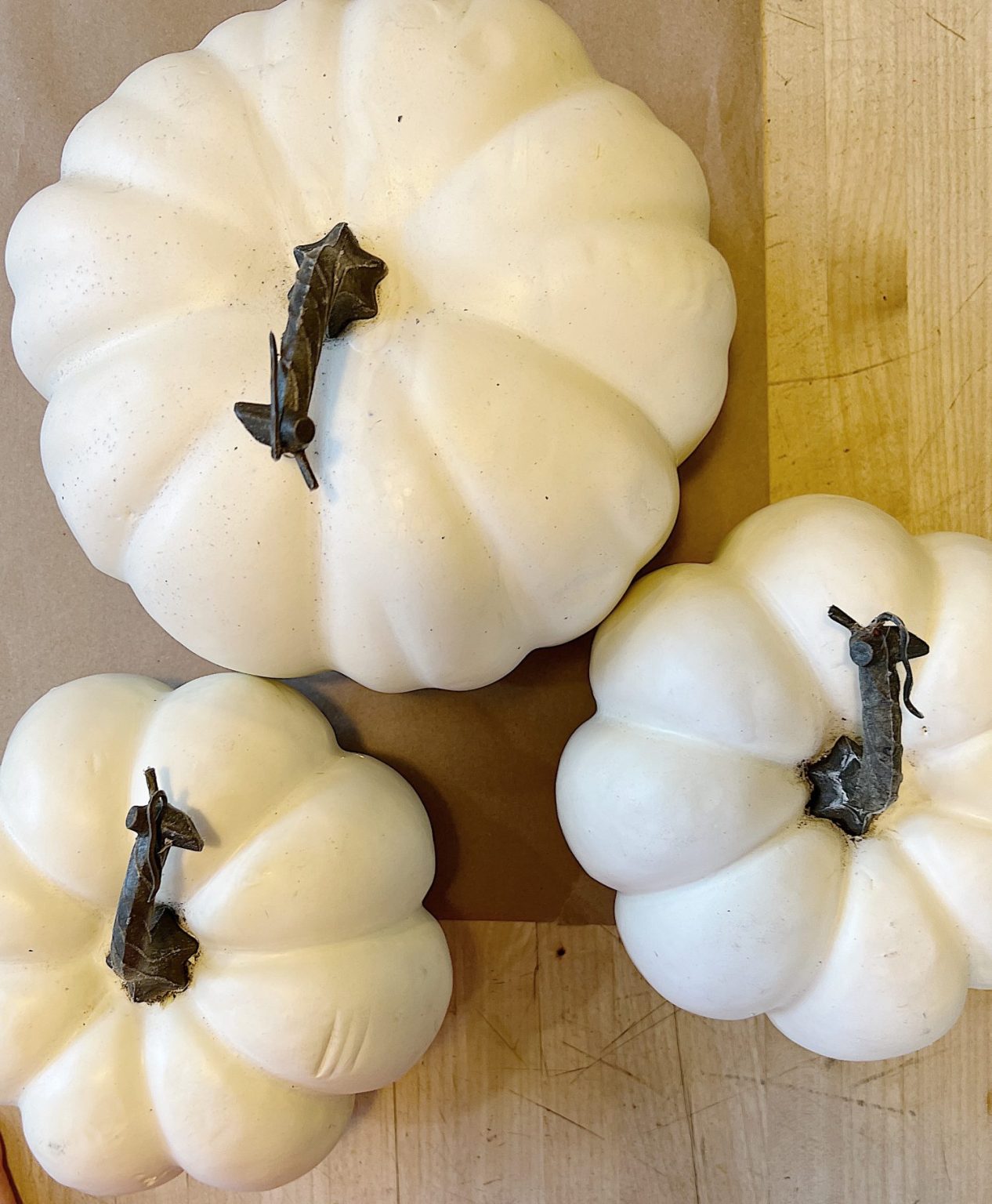 Pumpkin Craft with Decoupage Napkins