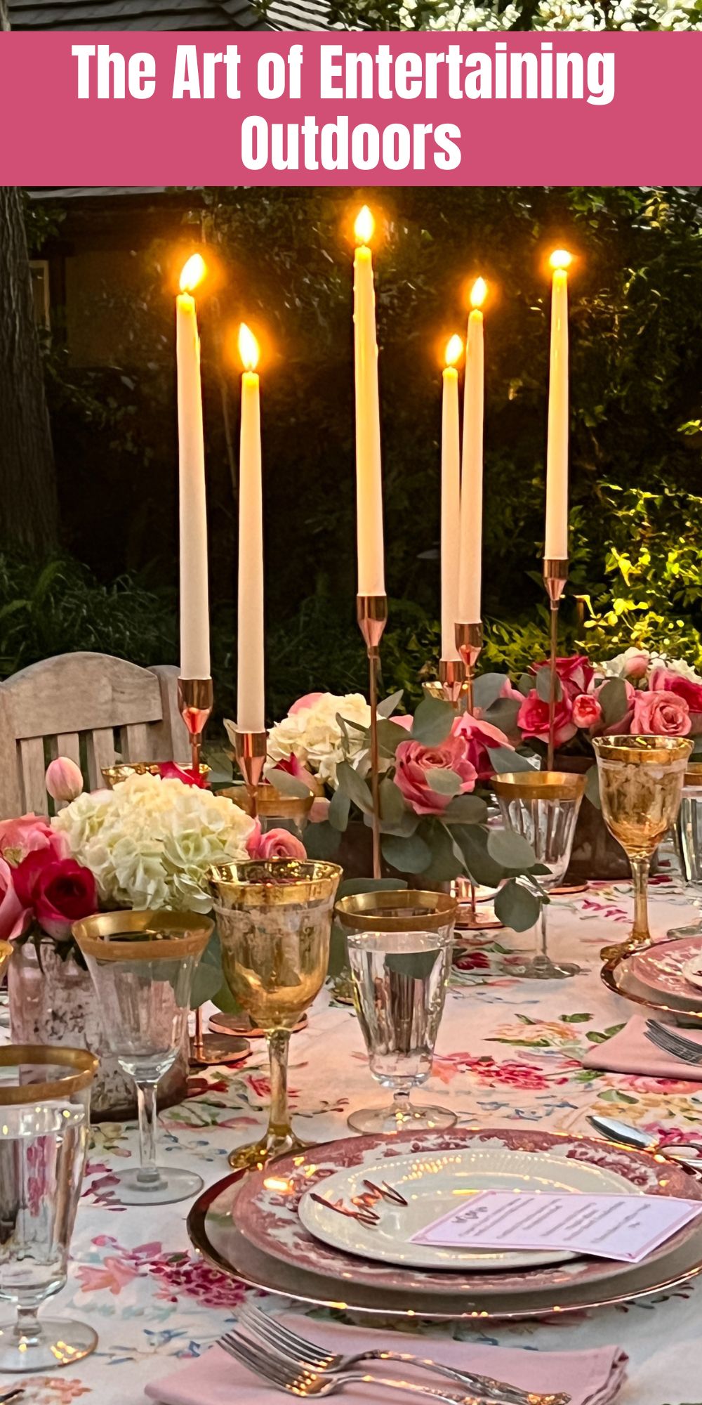 On Saturday, we hosted a dinner in our backyard. I am so passionate about the art of entertaining even when we have never met our guests!