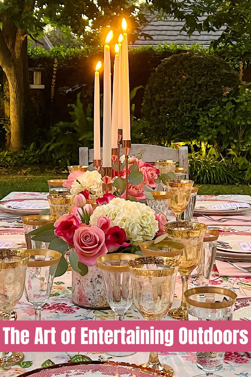 On Saturday, we hosted a dinner in our backyard. I am so passionate about the art of entertaining even when we have never met our guests!