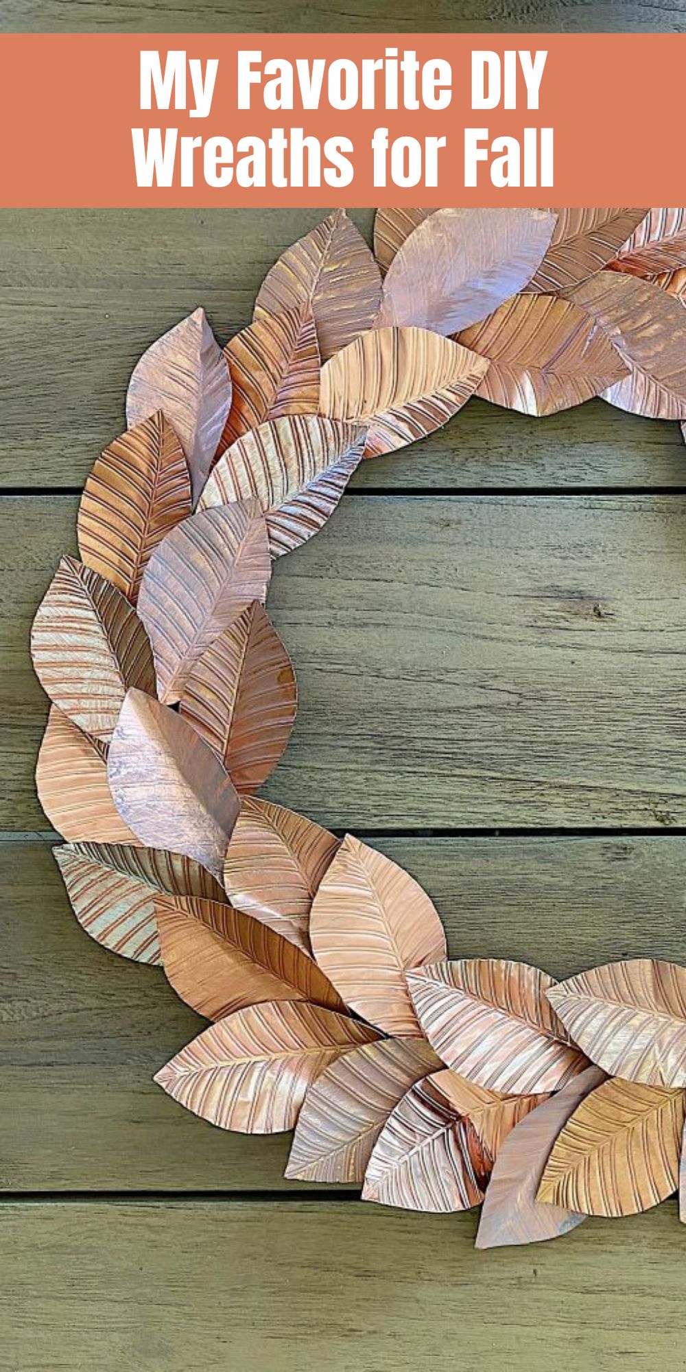 This is my favorite DIY wreath ever! Today I am sharing how to make this copper metal wreath plus more favorite wreaths for fall.