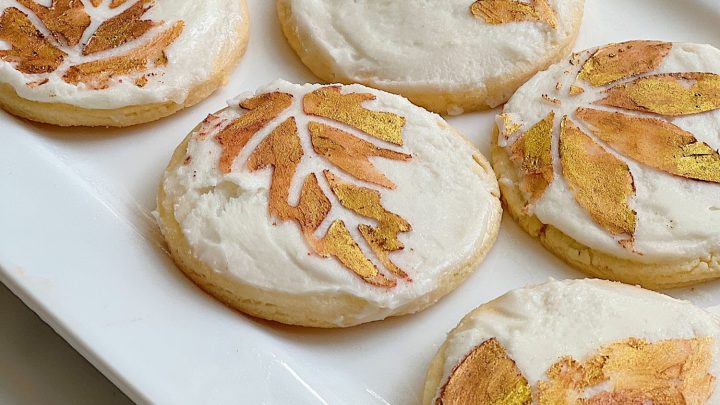 How To Make Decorated Parchment Fall Leaf Sugar Cookies