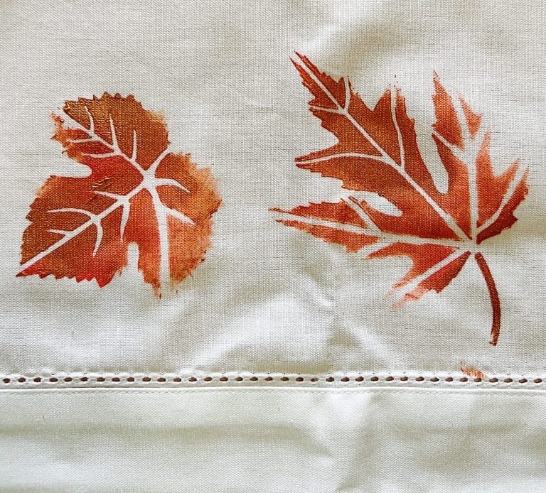 An Easy and Gorgeous Fall Tablecloth DIY - MY 100 YEAR OLD HOME