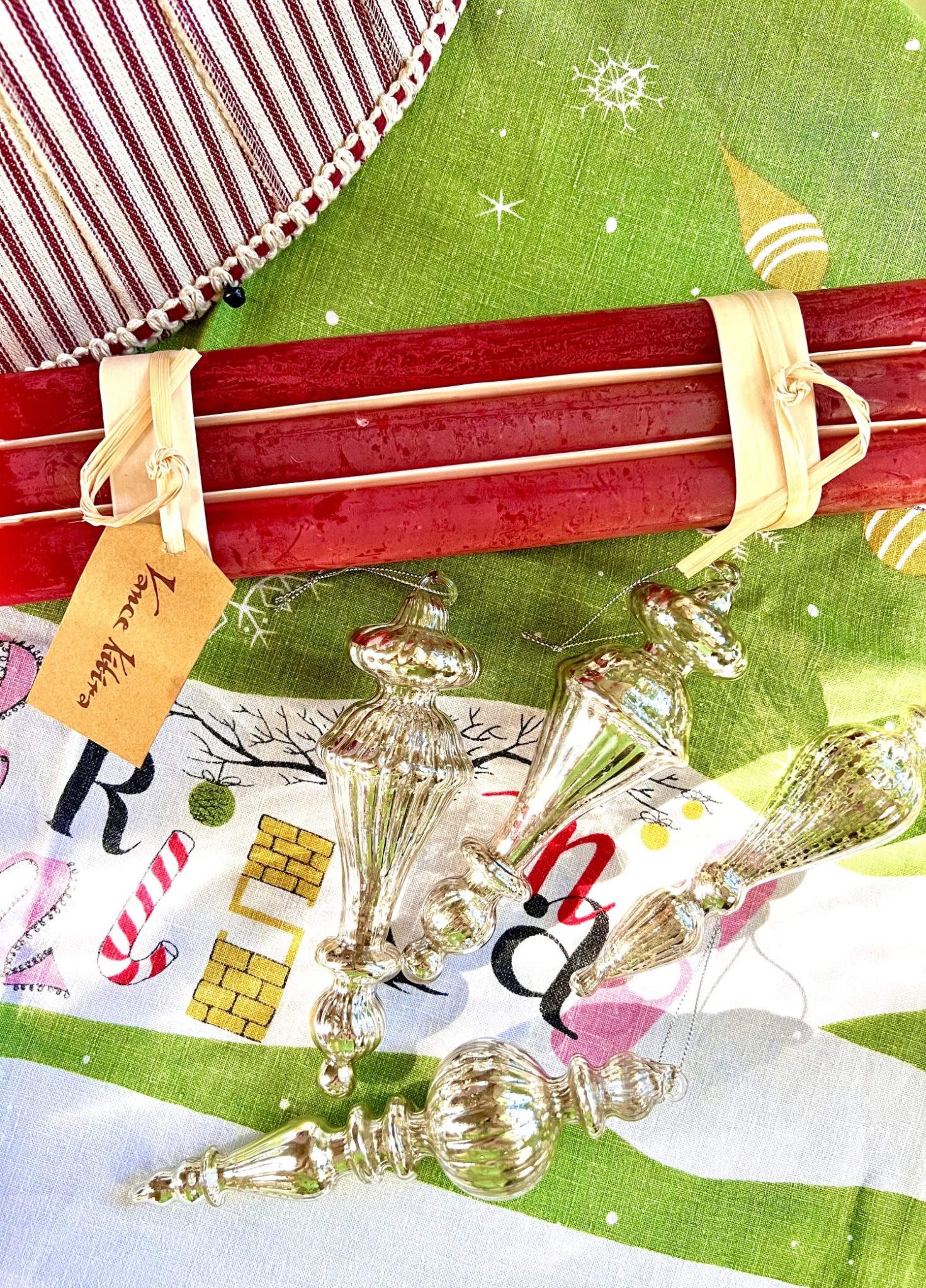 Christmas Magic Ornaments and Candles