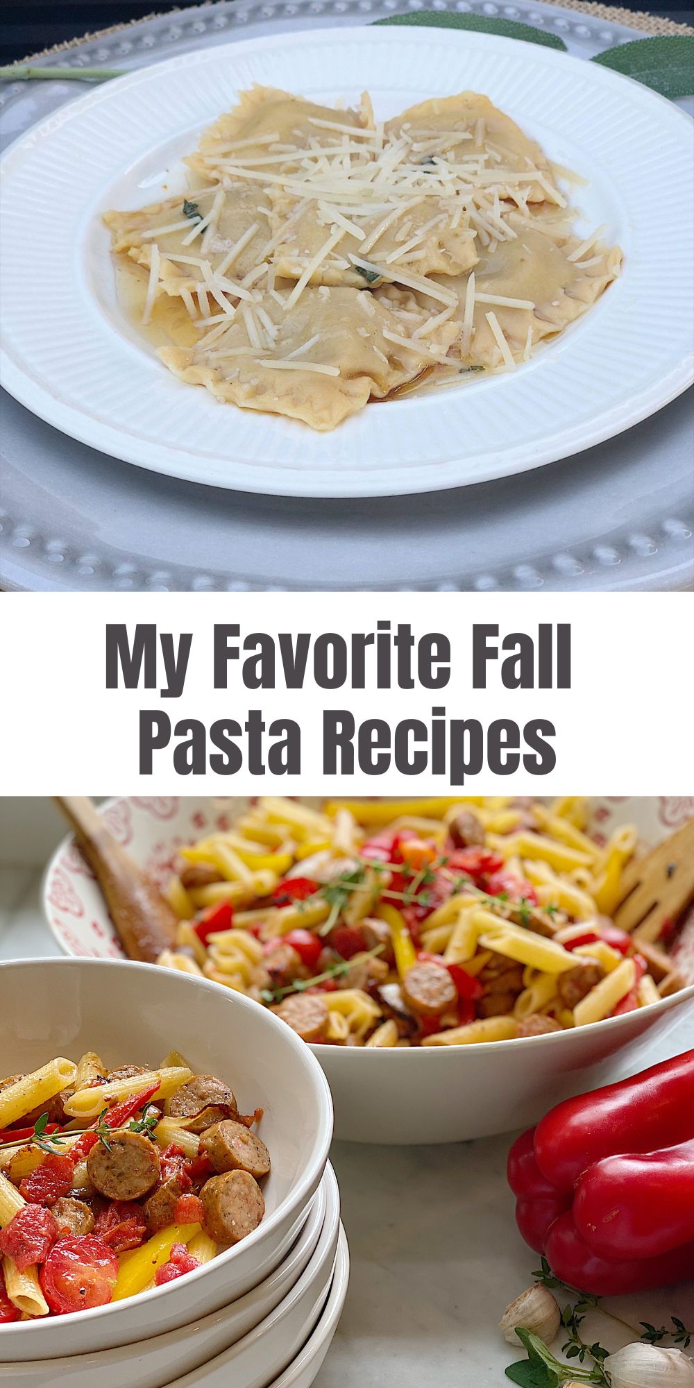 Pasta is one of my favorite things to both make and eat. Today, I am sharing some of my favorite fall pasta recipes.