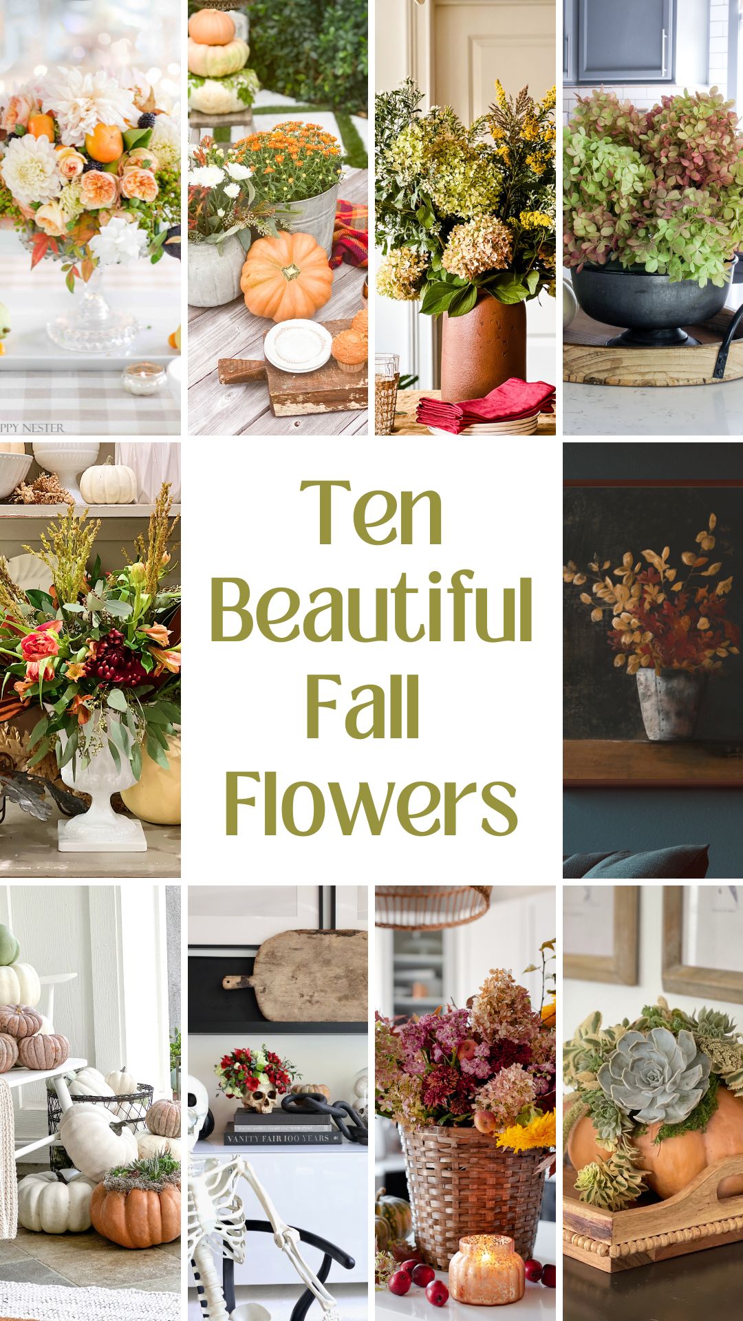 Ten Fall Flowers