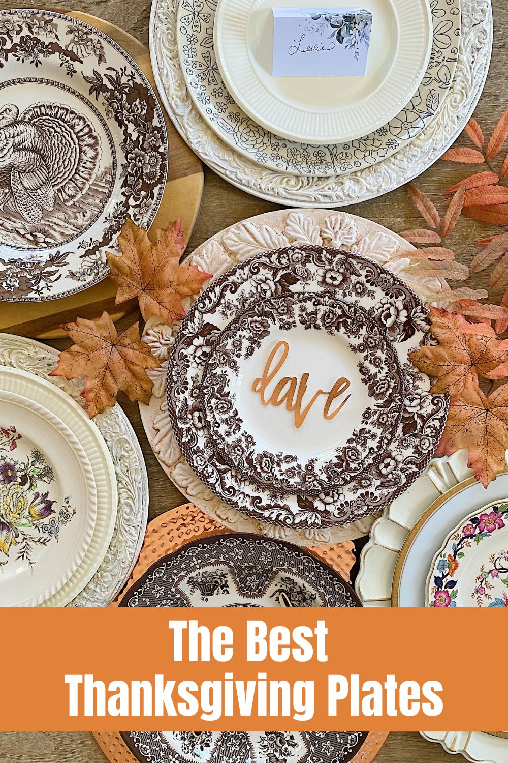 I went through our Butler's Pantry and found my favorite Thanksgiving plates. I have been collecting plates for years and I love these!