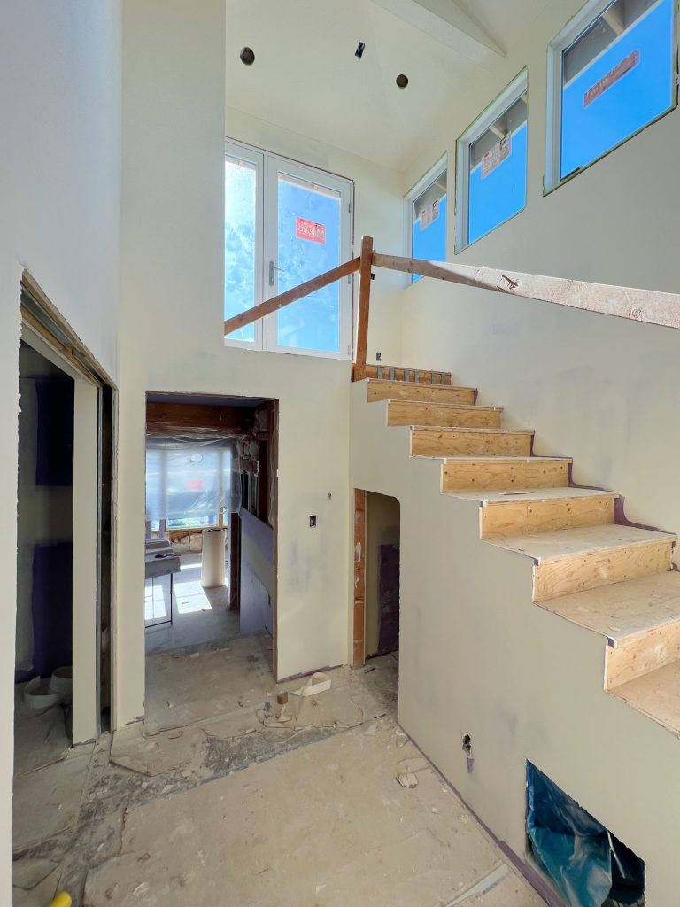 Beach House Remodel Update Stairs to Third Floor Deck