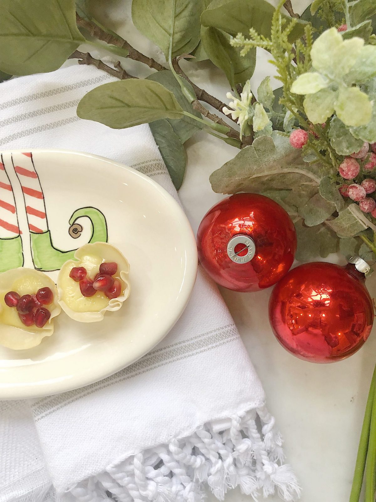 Honey Brie with Pomegranates