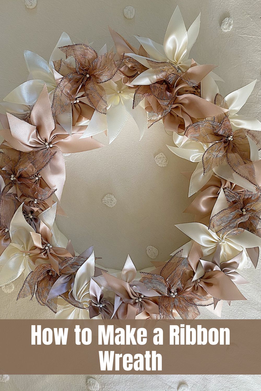 How to Make a Ribbon Wreath - MY 100 YEAR OLD HOME