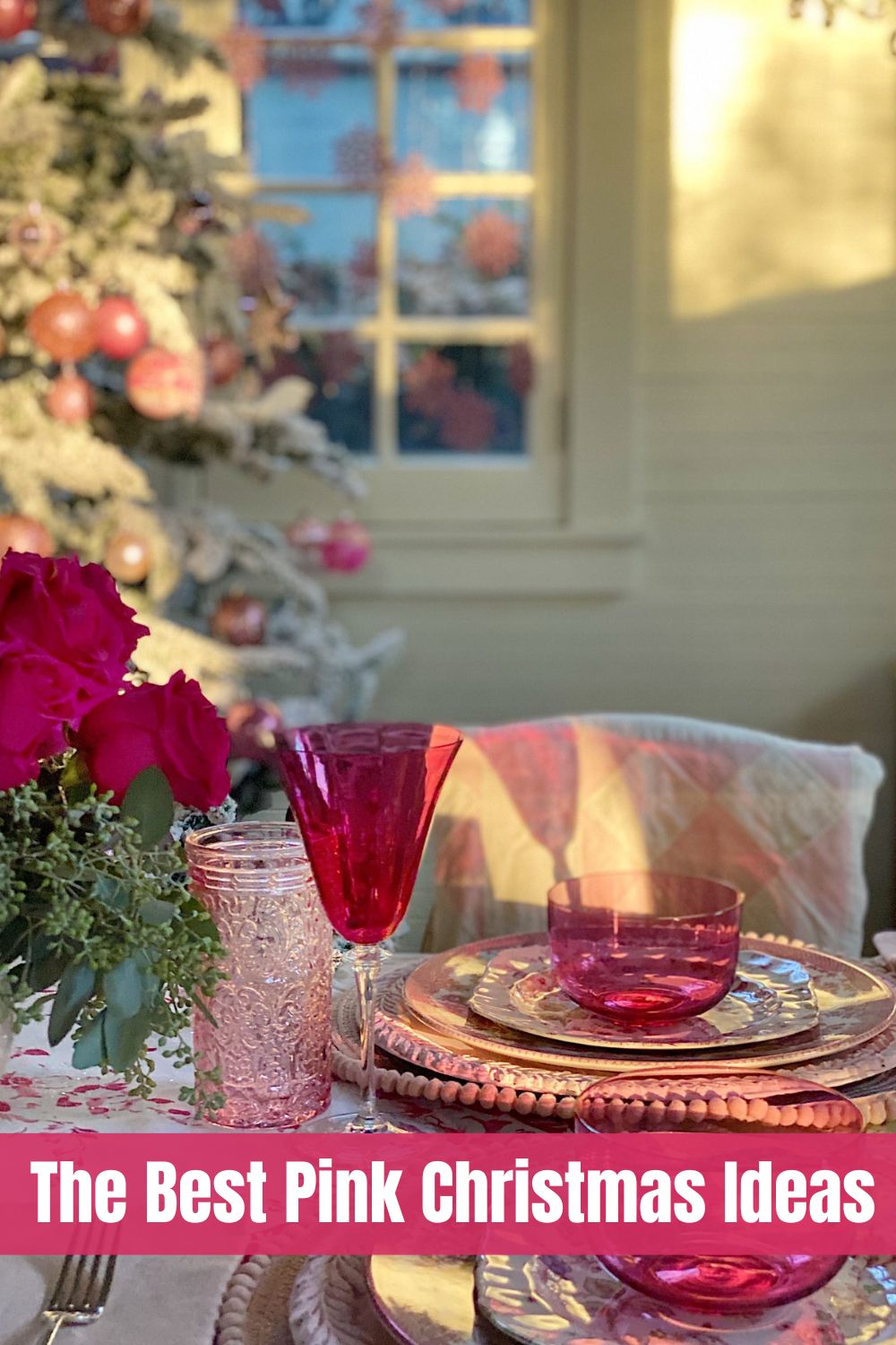 Looking for a non-traditional Christmas color? Decorating for a Pink Christmas was one of my favorite Christmas decor ideas!