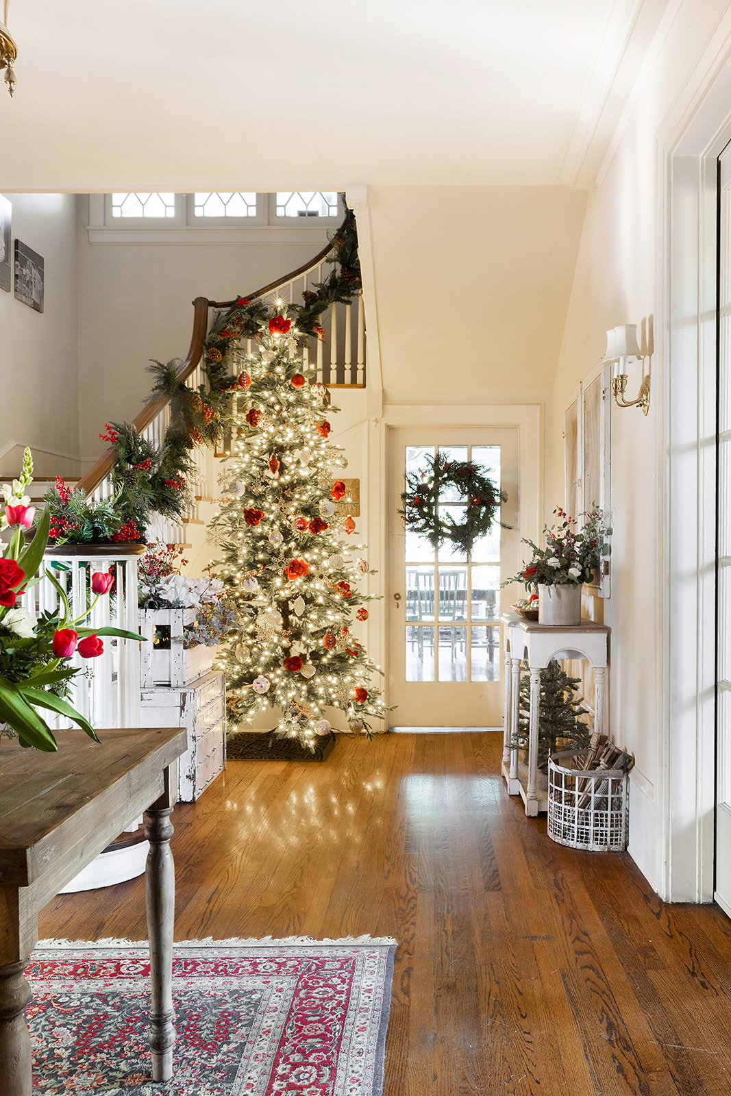 Christmas Decor and My Favorite Flocked Christmas Trees MY 100 YEAR