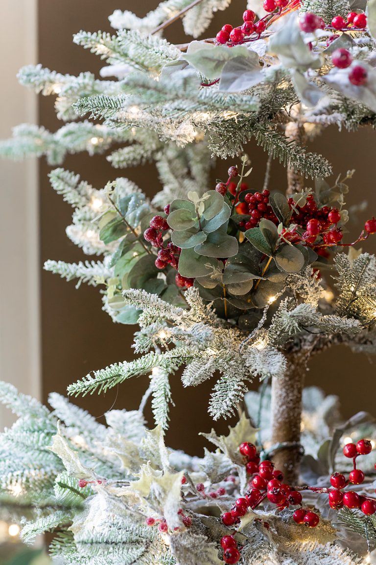 Christmas Decor and My Favorite Flocked Christmas Trees MY 100 YEAR