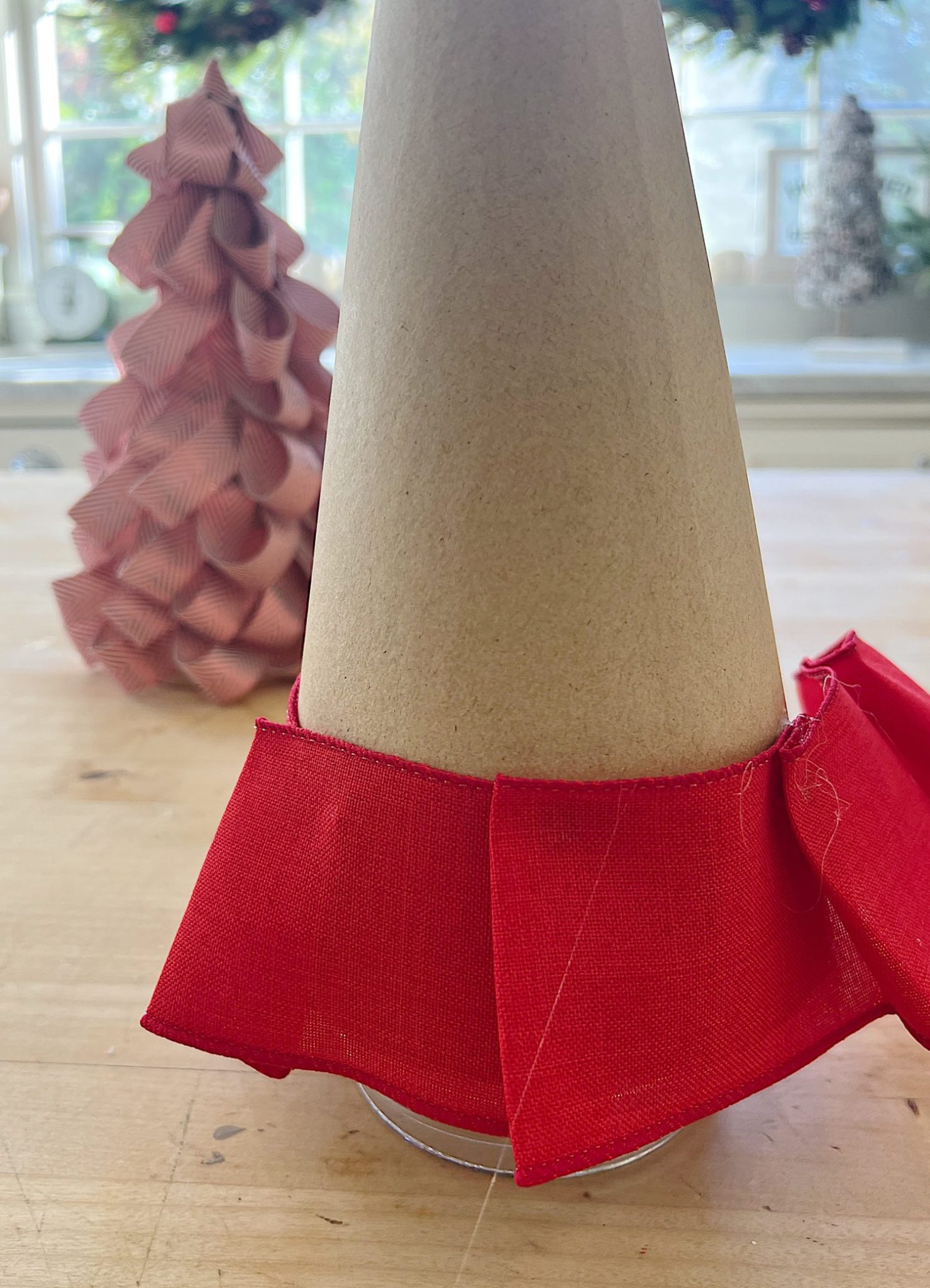 Christmas Tree Ribbon DIY