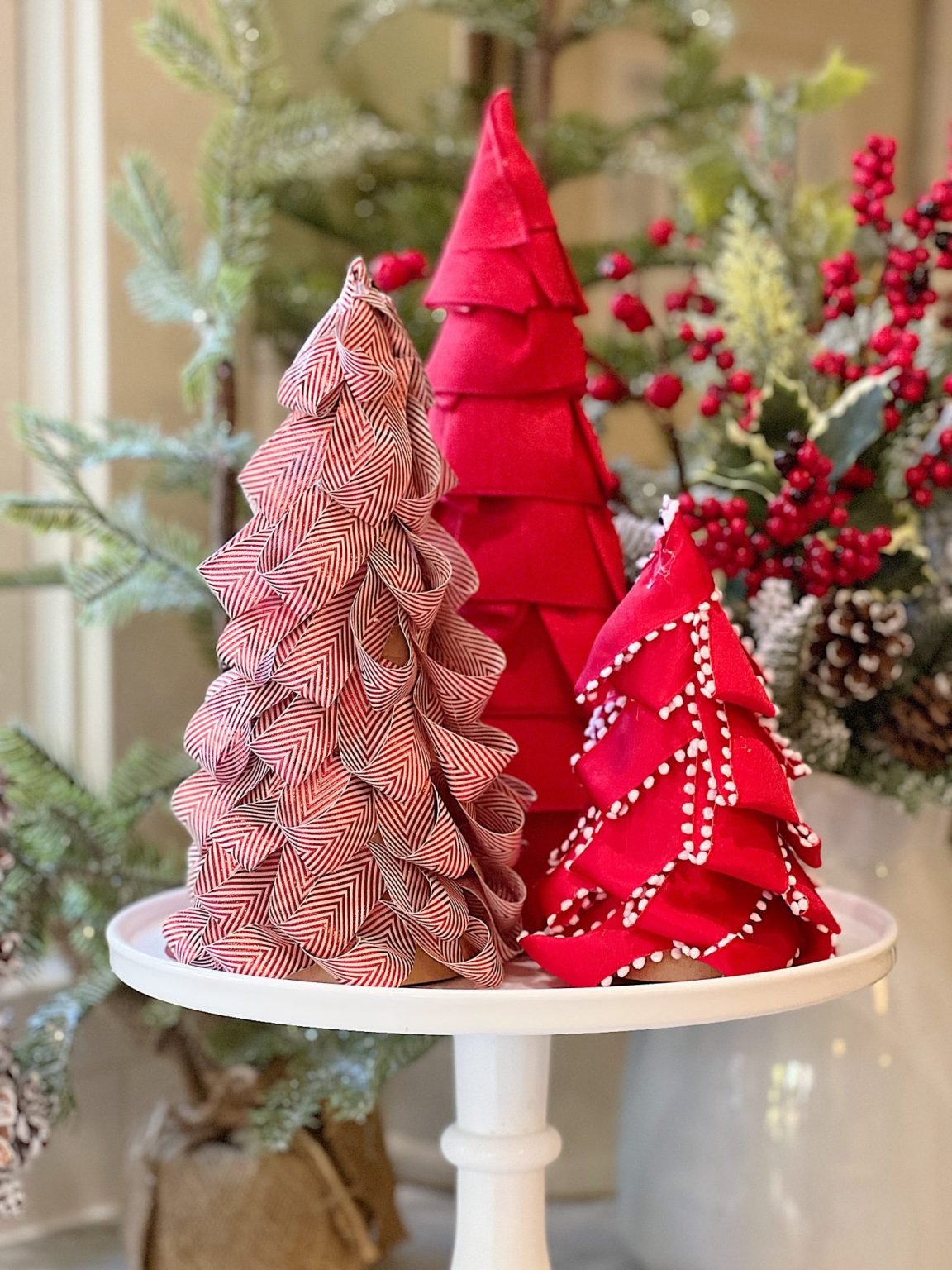 Christmas Tree Ribbon DIY MY 100 YEAR OLD HOME