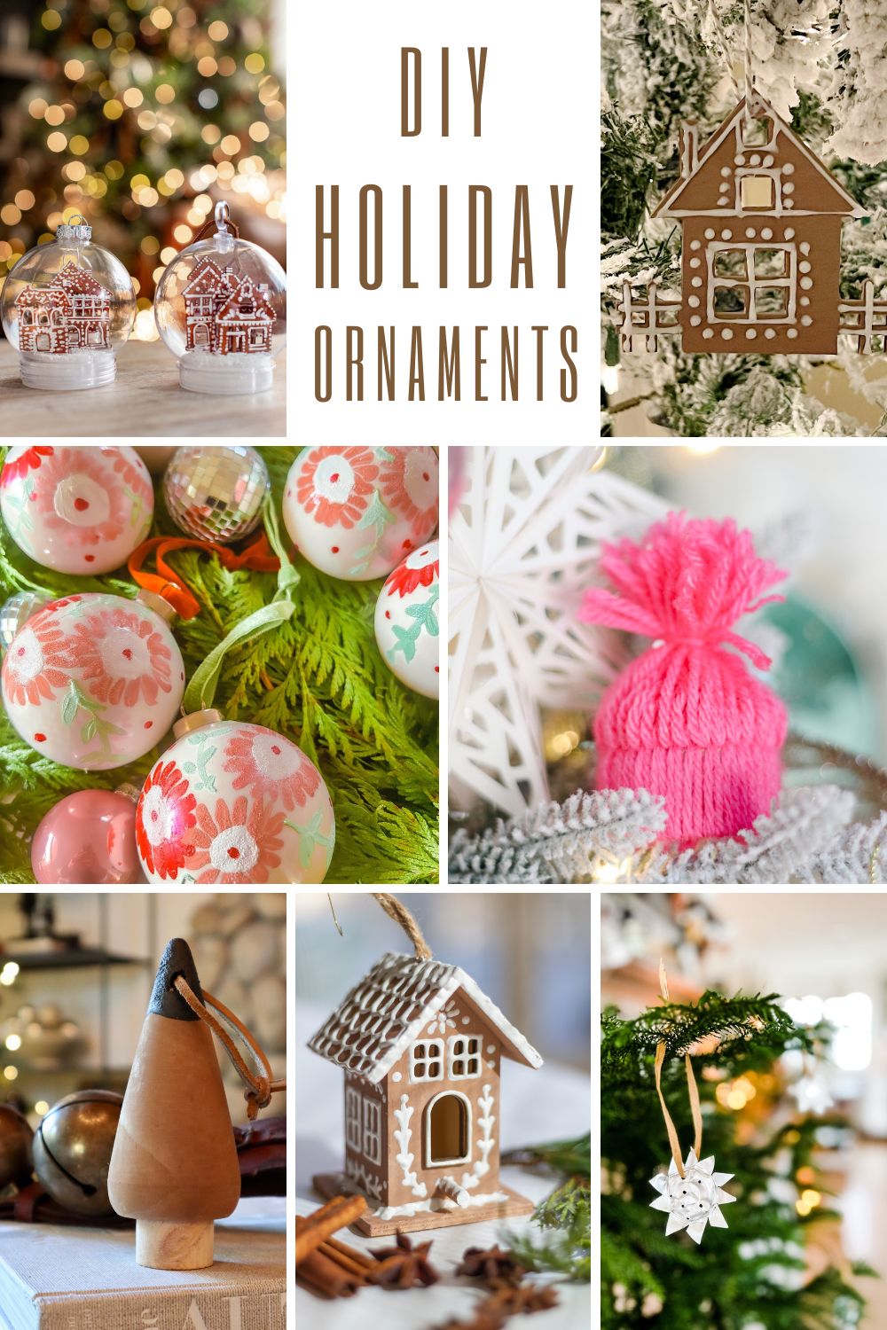 I love everything gingerbread. I love gingerbread lattes, cookies, and cake. The gingerbread house wood Christmas ornaments are so much fun!