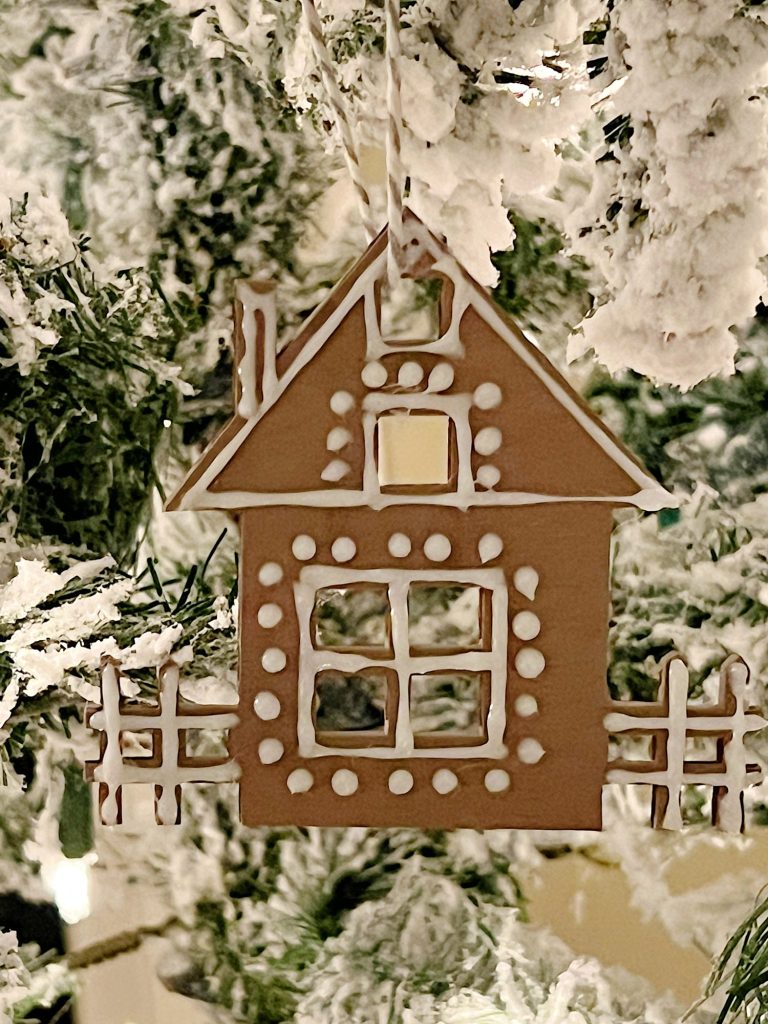 DIY Gingerbread House Wood Christmas Ornaments