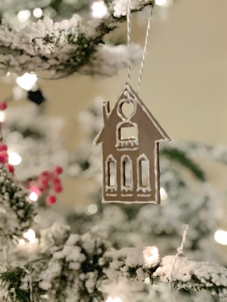 Gingerbread House Wood Christmas Ornaments