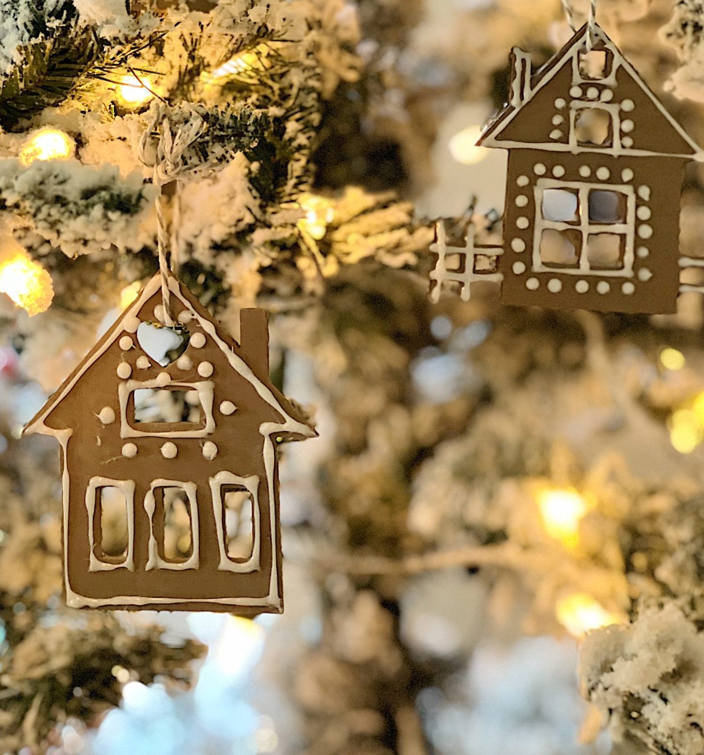 Gingerbread House Wood Ornaments