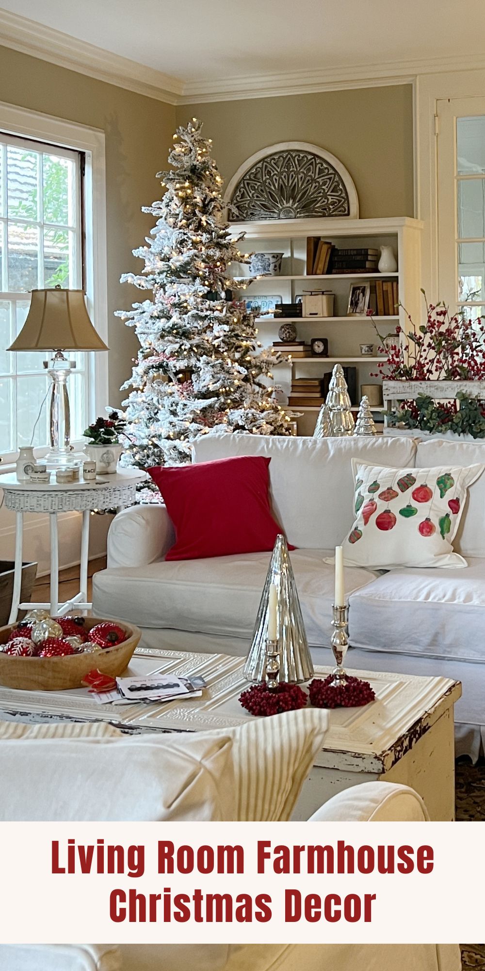 I am so happy to share our living room farmhouse Christmas decor. If you are looking for decor ideas I have so many here!