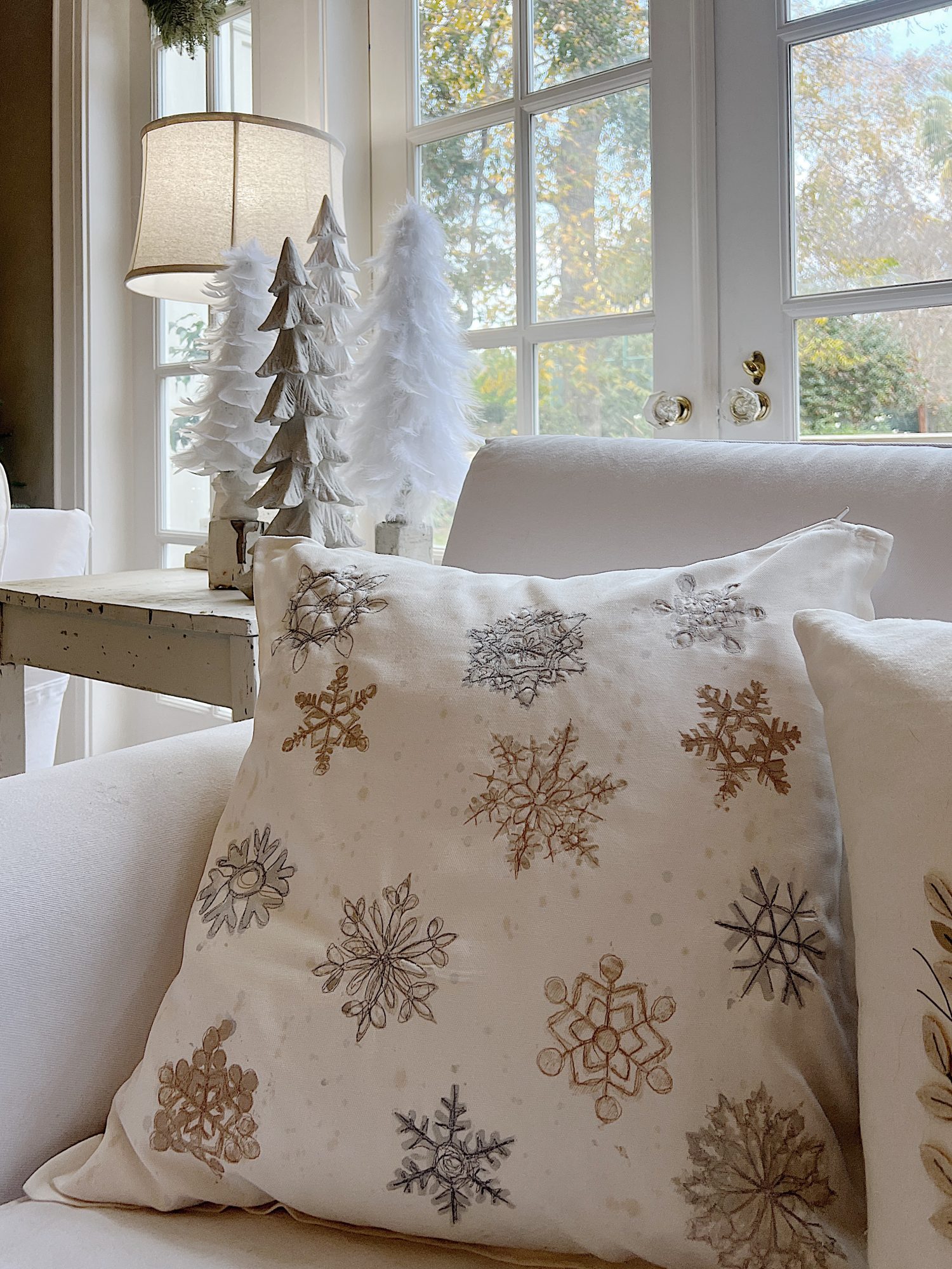 Snowflake Christmas Pillow