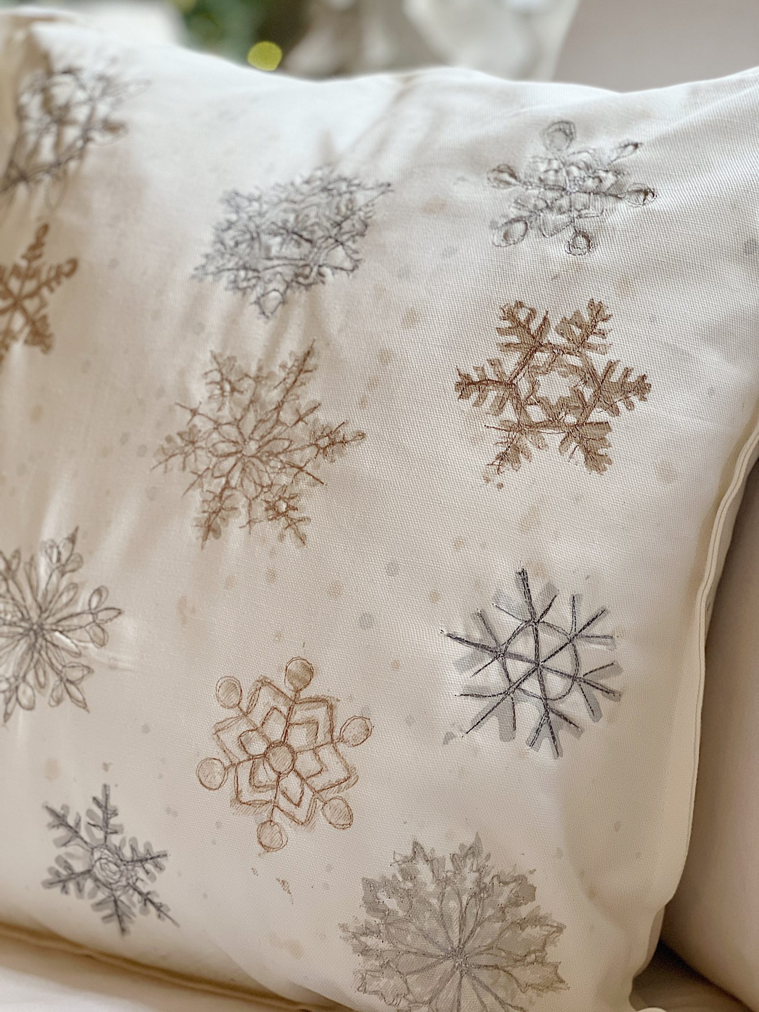 Snowflake Christmas Pillow