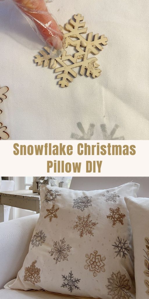 Snowflake Christmas Pillow DIY