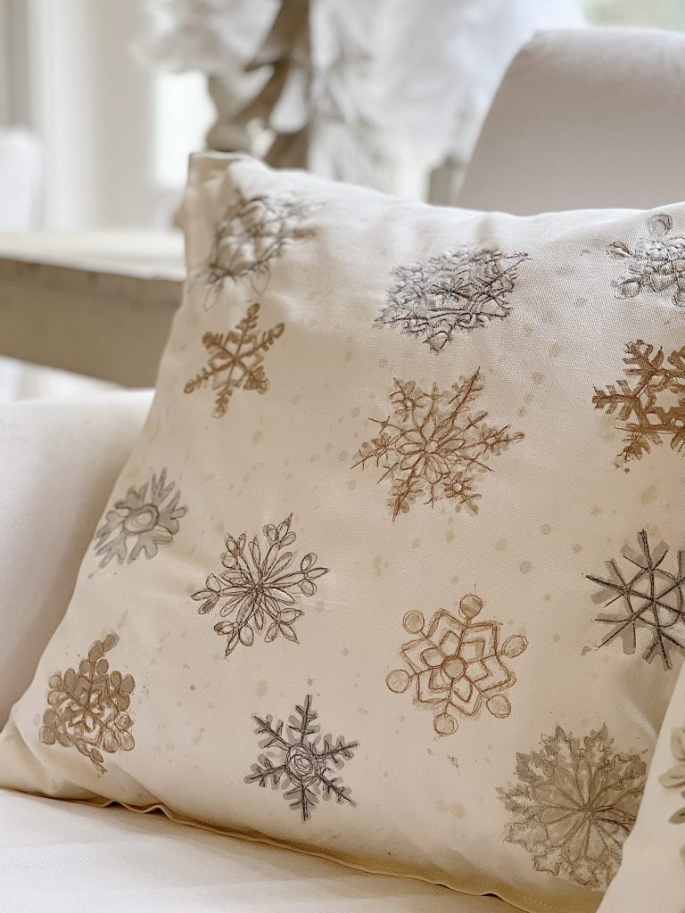 Snowflake Christmas Pillow