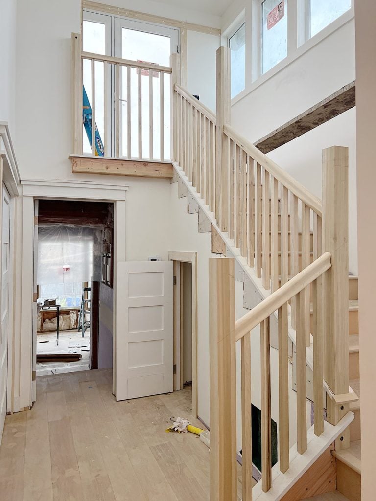 staircase in beach house to the 3rd floor roof deck