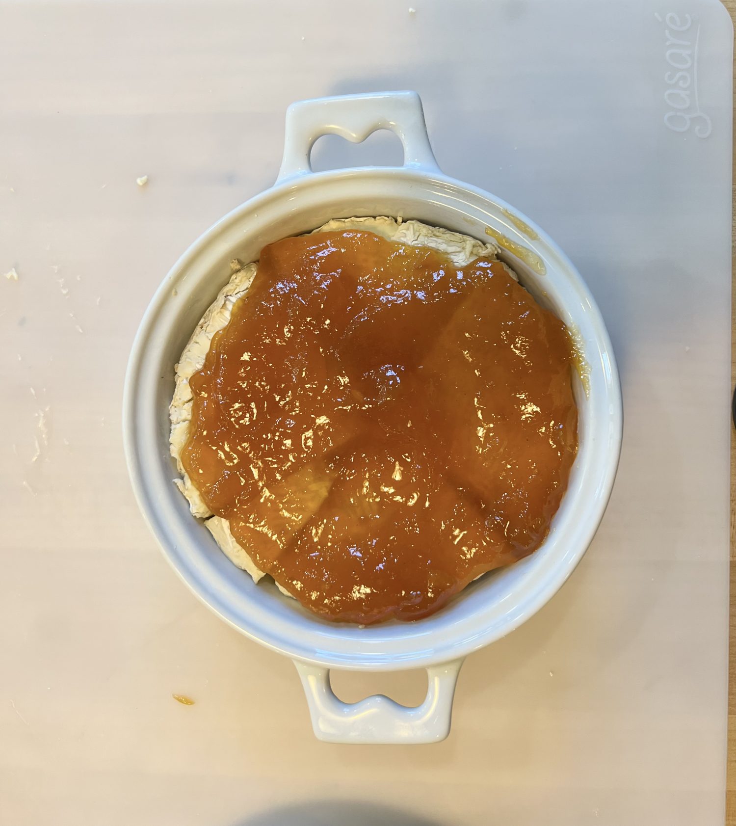 Baked Brie with Jam MY 100 YEAR OLD HOME