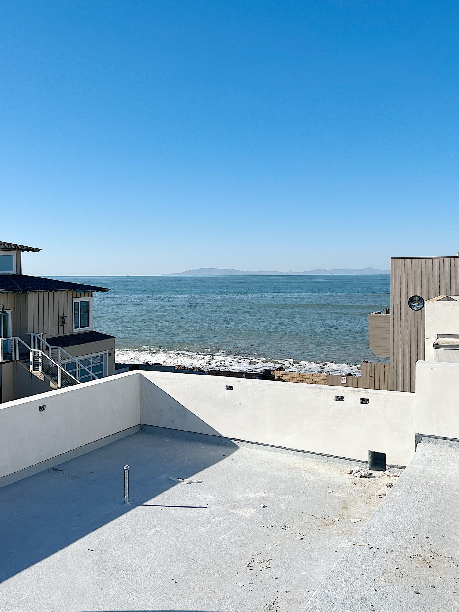deck on top of our beach house with view of the ocean