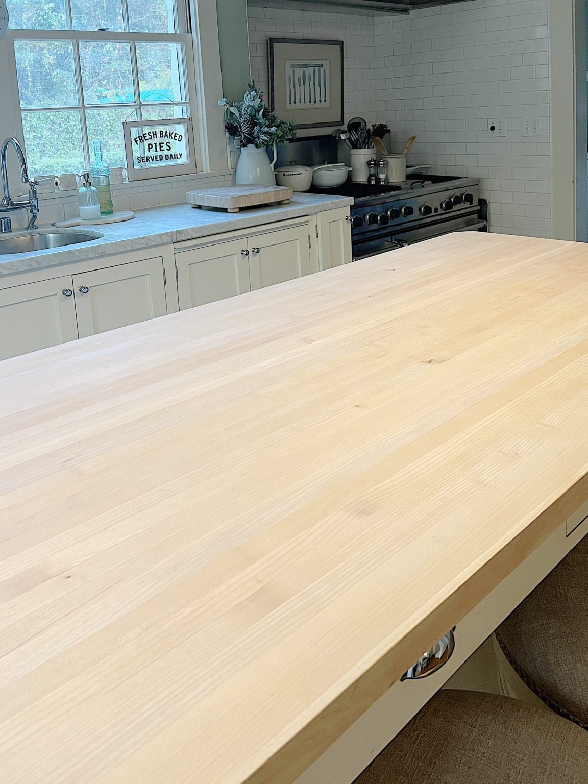 How to Treat Your Butcher Block Island MY 100 YEAR OLD HOME