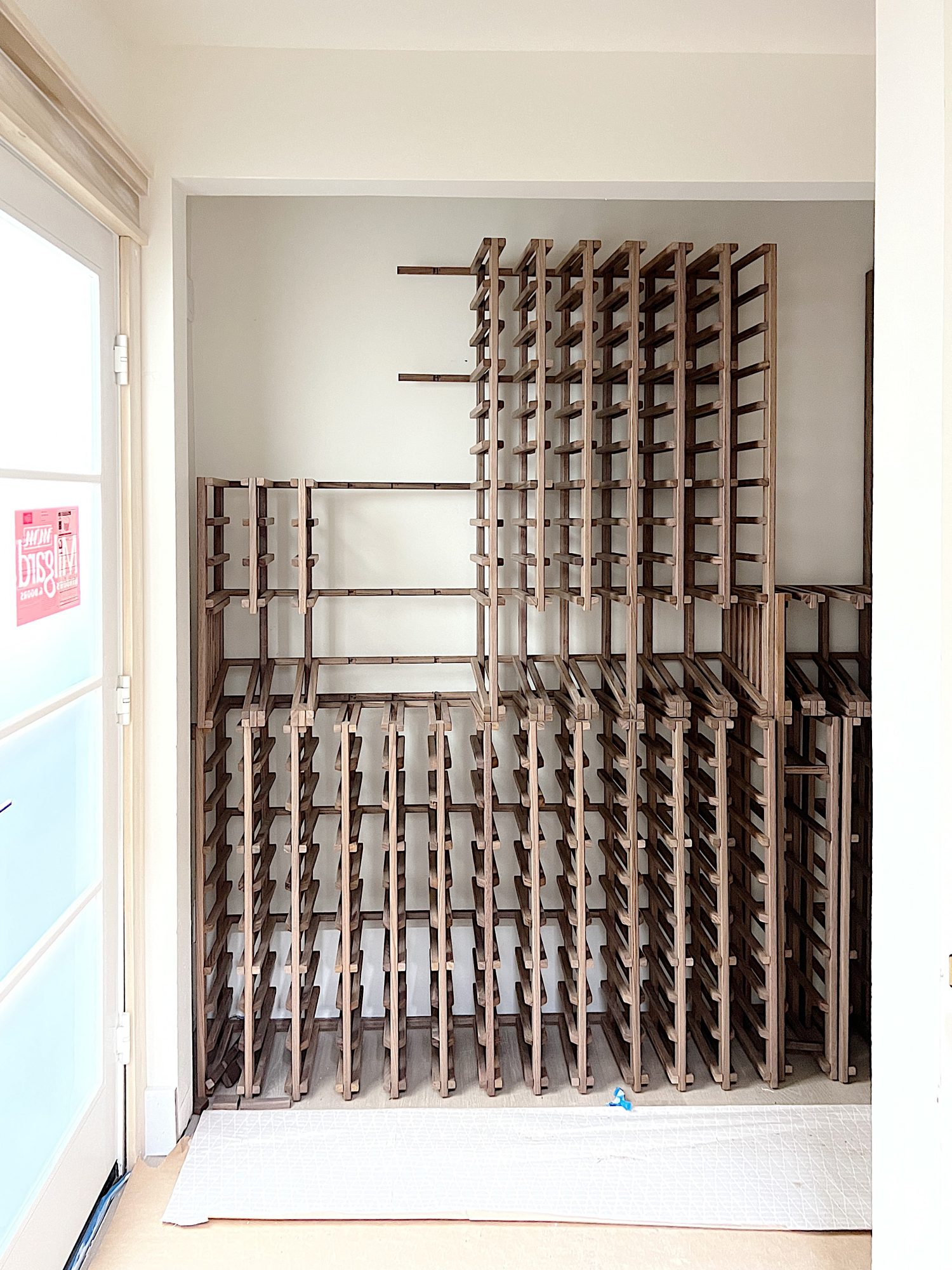Beach House wine cellar under construction