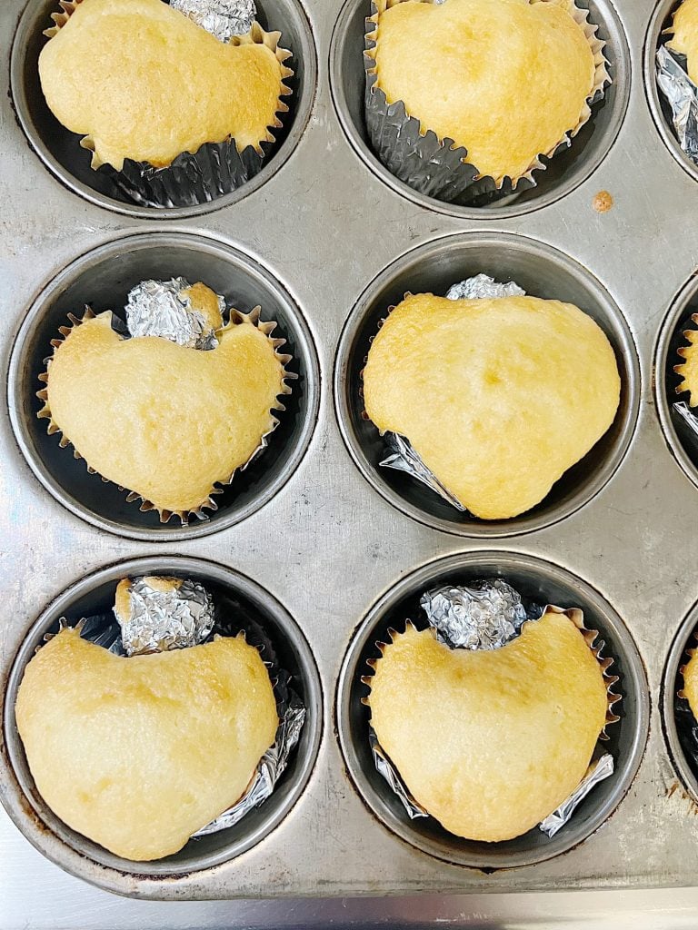 baked heart shaped cupcakes