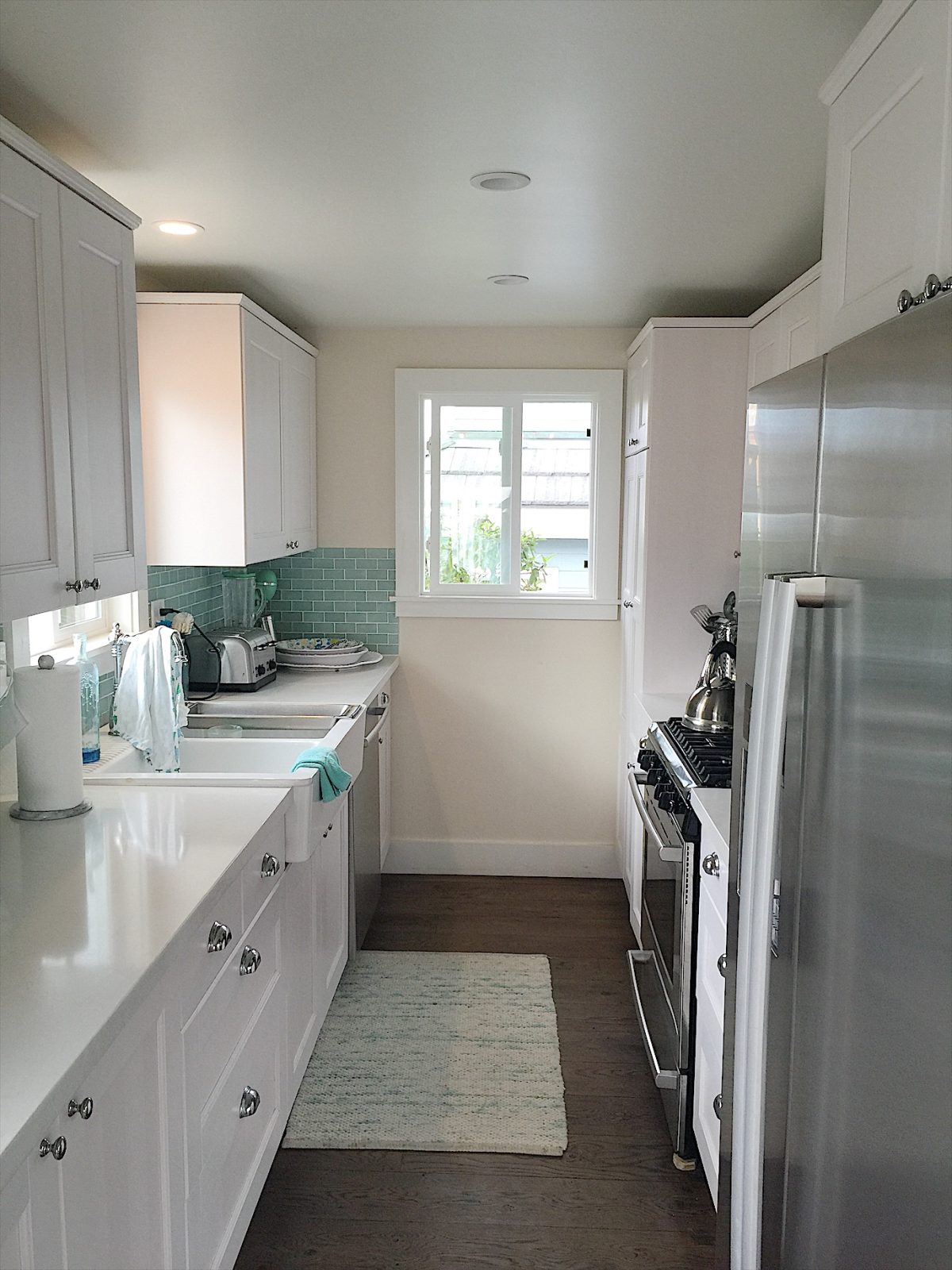 Beach house galley kitchen