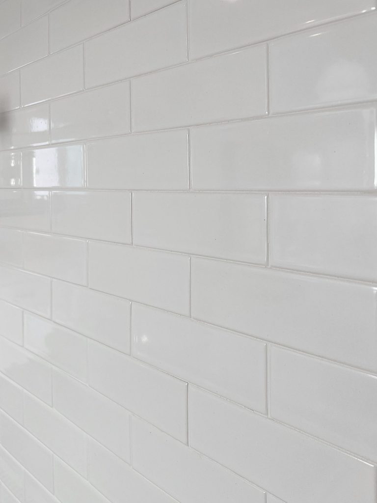 white 6" x 2" subway tile from Mission Tile West