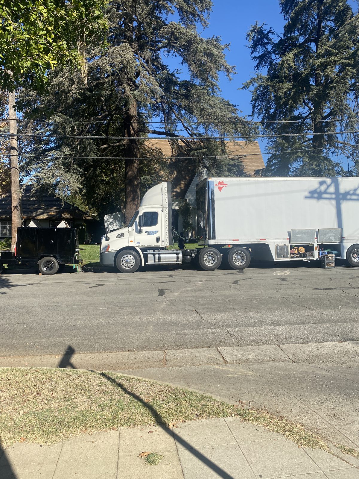 truck in front of our home