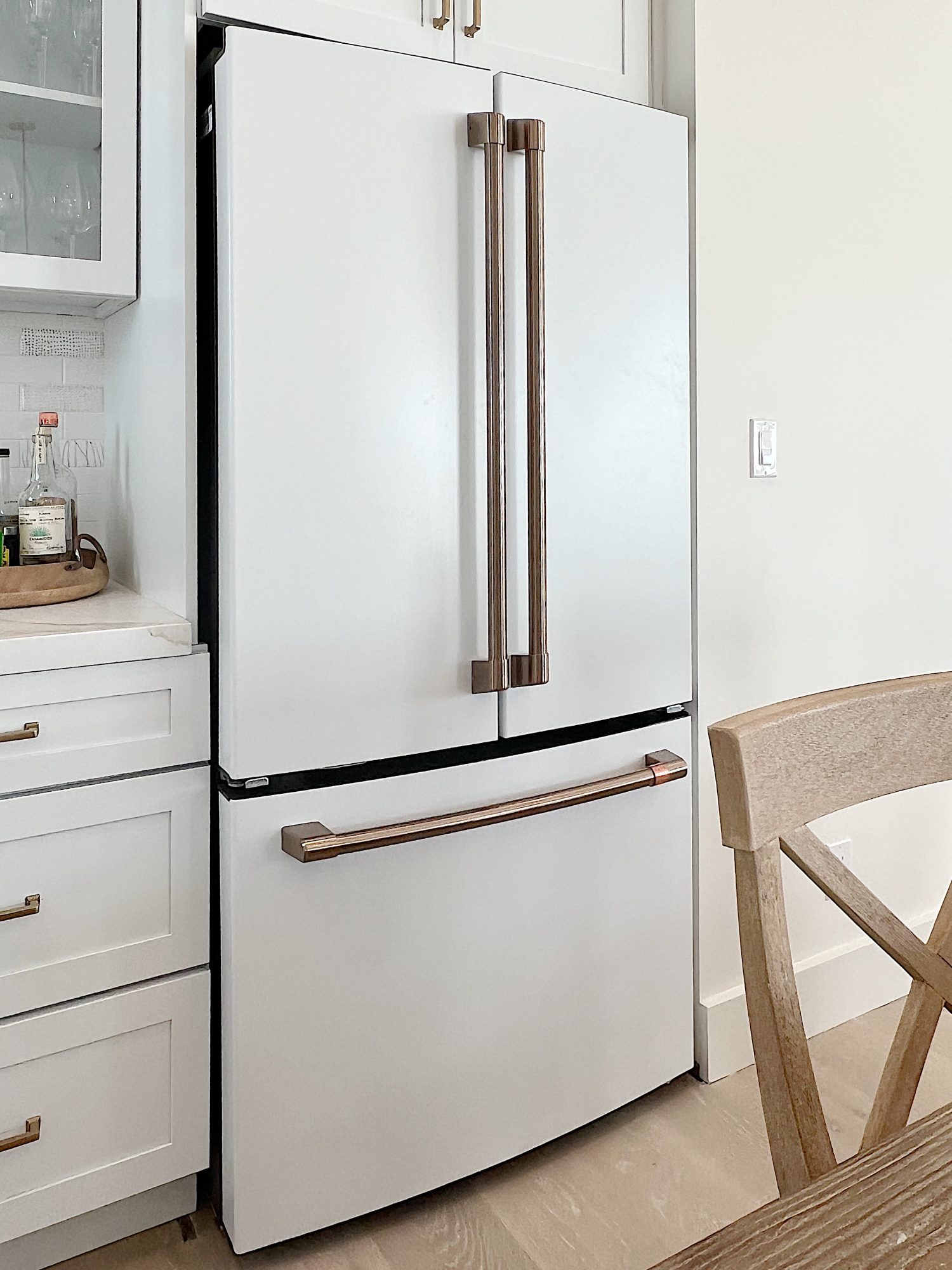 GE Cafe white Refrigerator