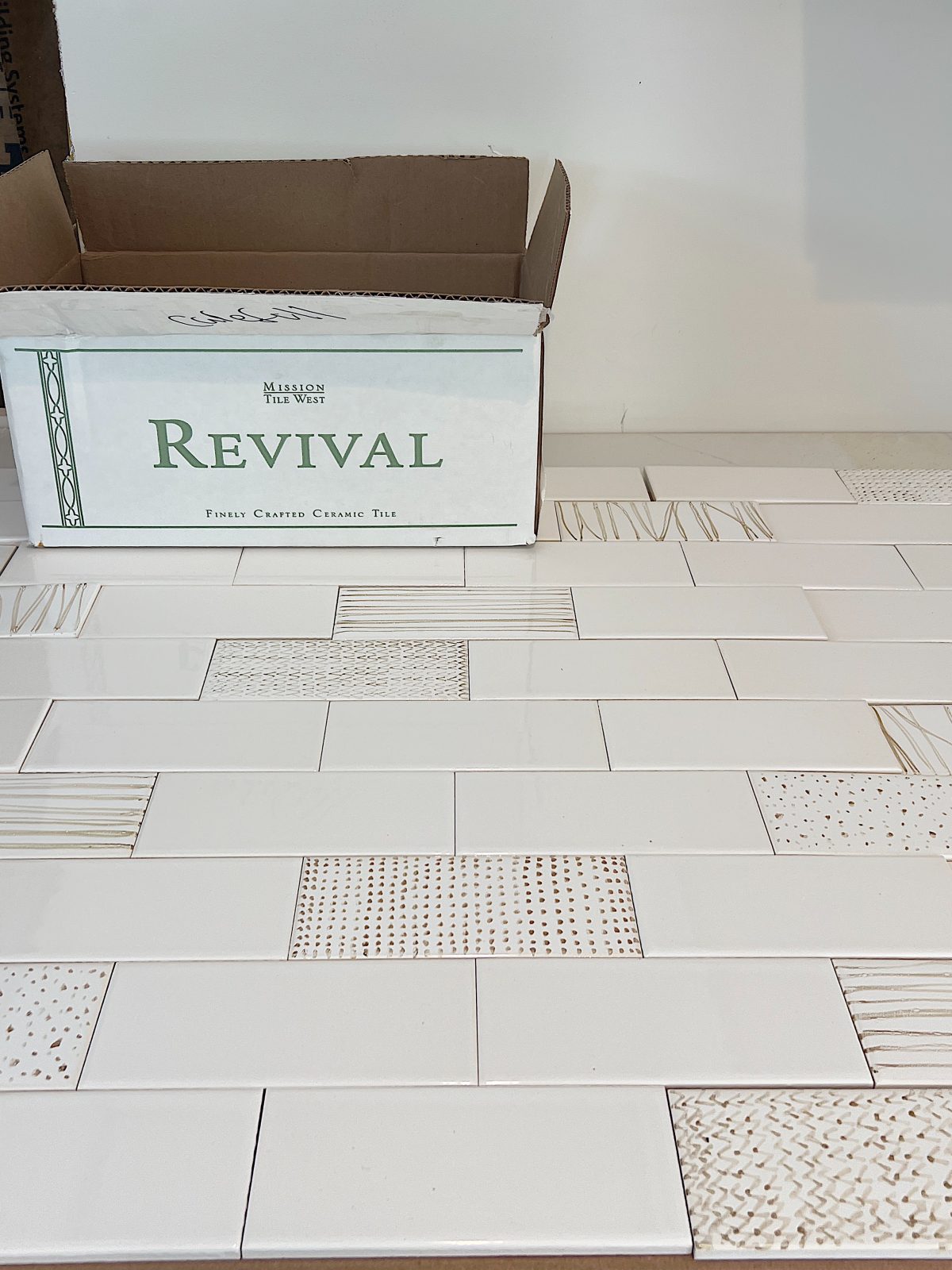 handpainted tile by Mission tile west