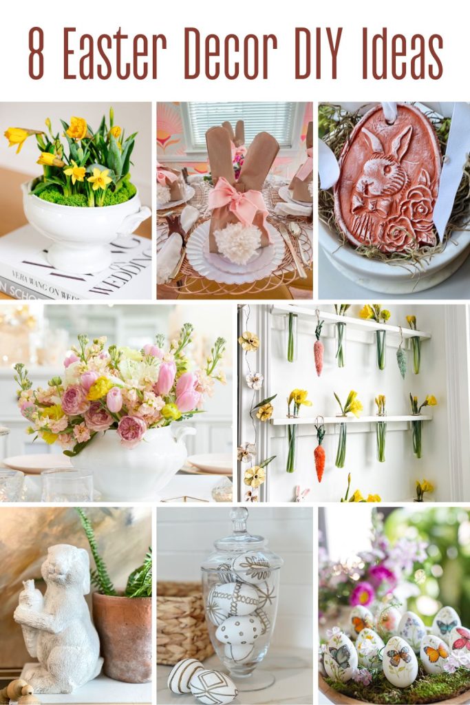 Eight different easter egg diy ideas