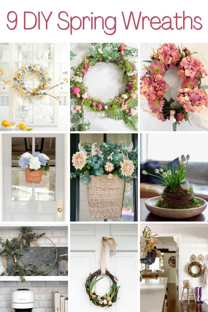 Nine different spring wreaths to make yourself.