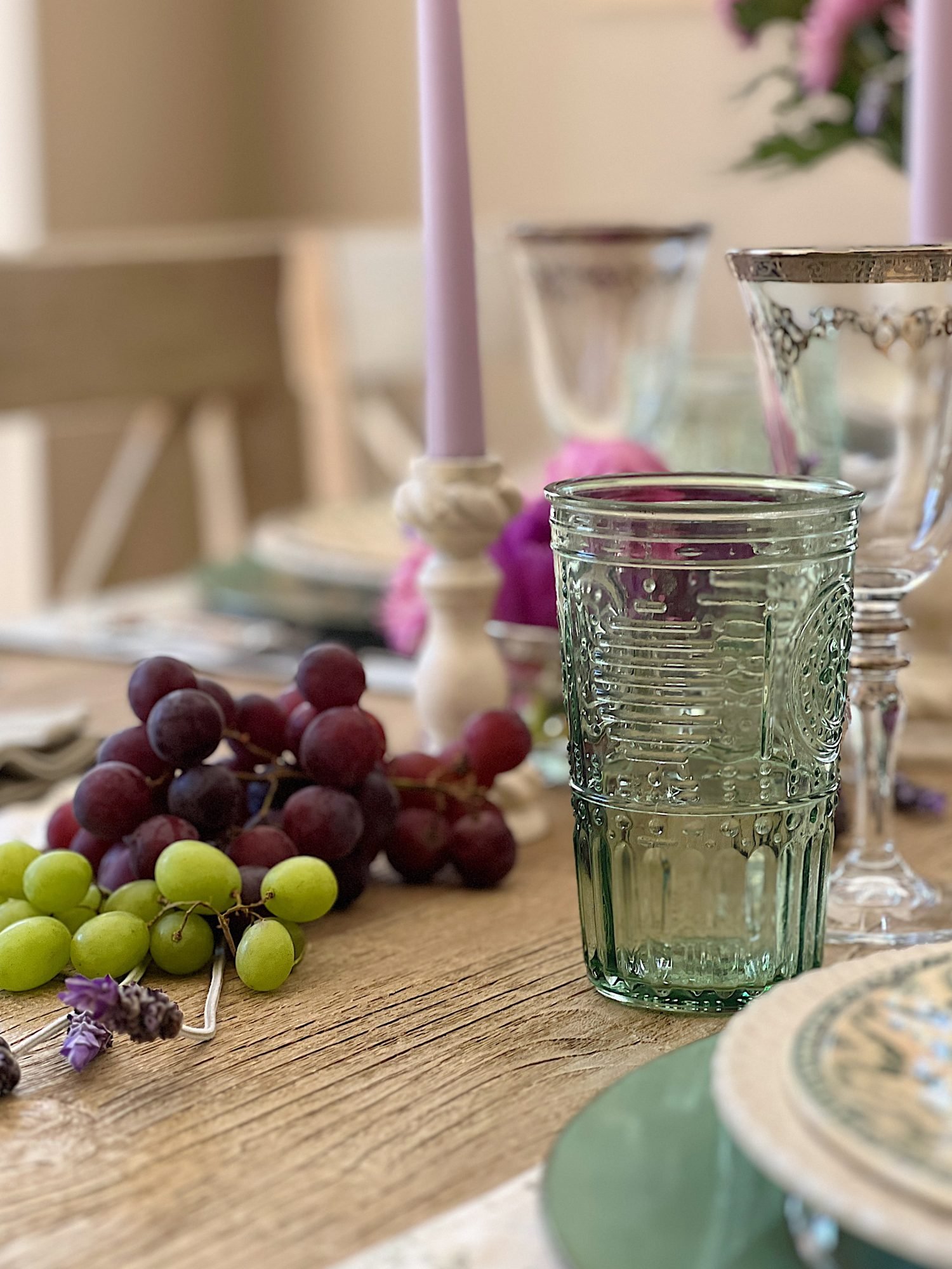 Dining Room Spring Table Decor - MY 100 YEAR OLD HOME