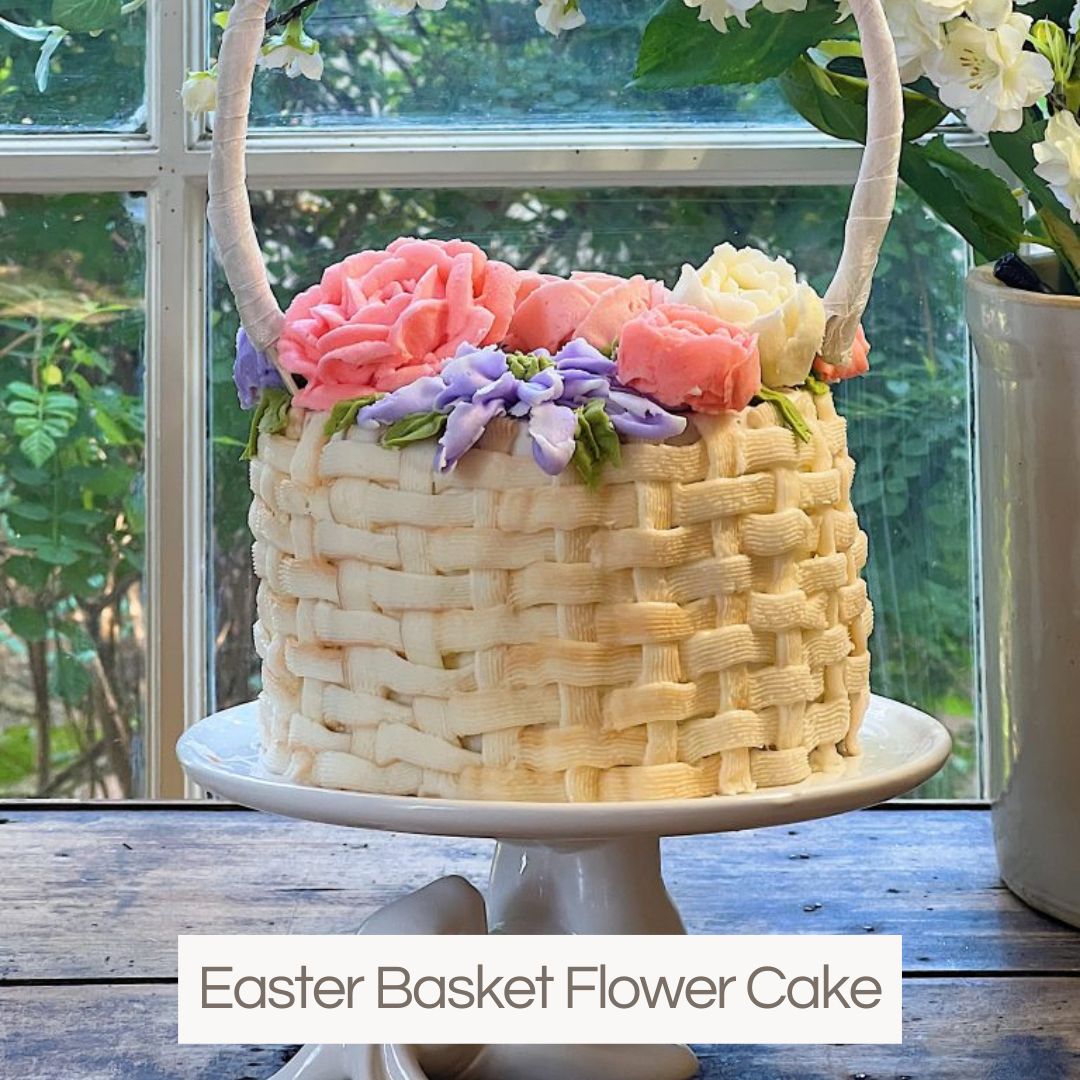 Easter Basket Flower Cake