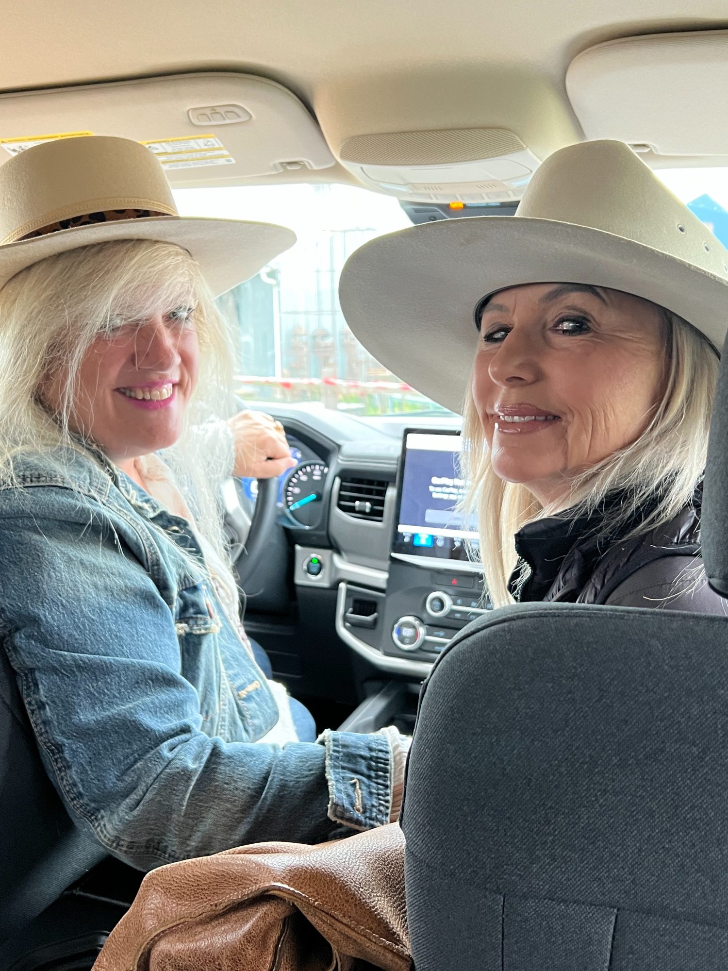 Lorzel and Debra in Round Top Texas shopping for vintage items.